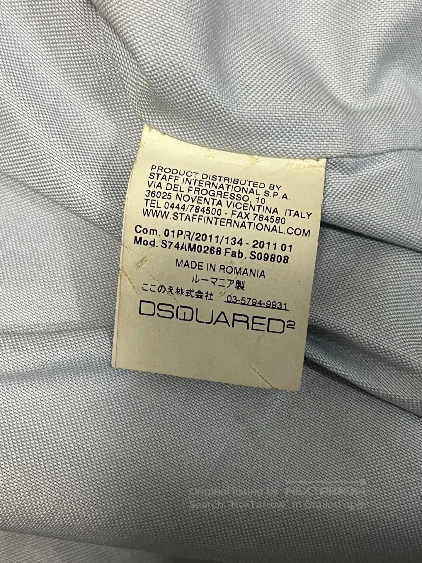 Dsquared2 Dsquared2 Men's Horse Leather Jacket. Size US M / EU 48-50 / 2 - 8 Thumbnail