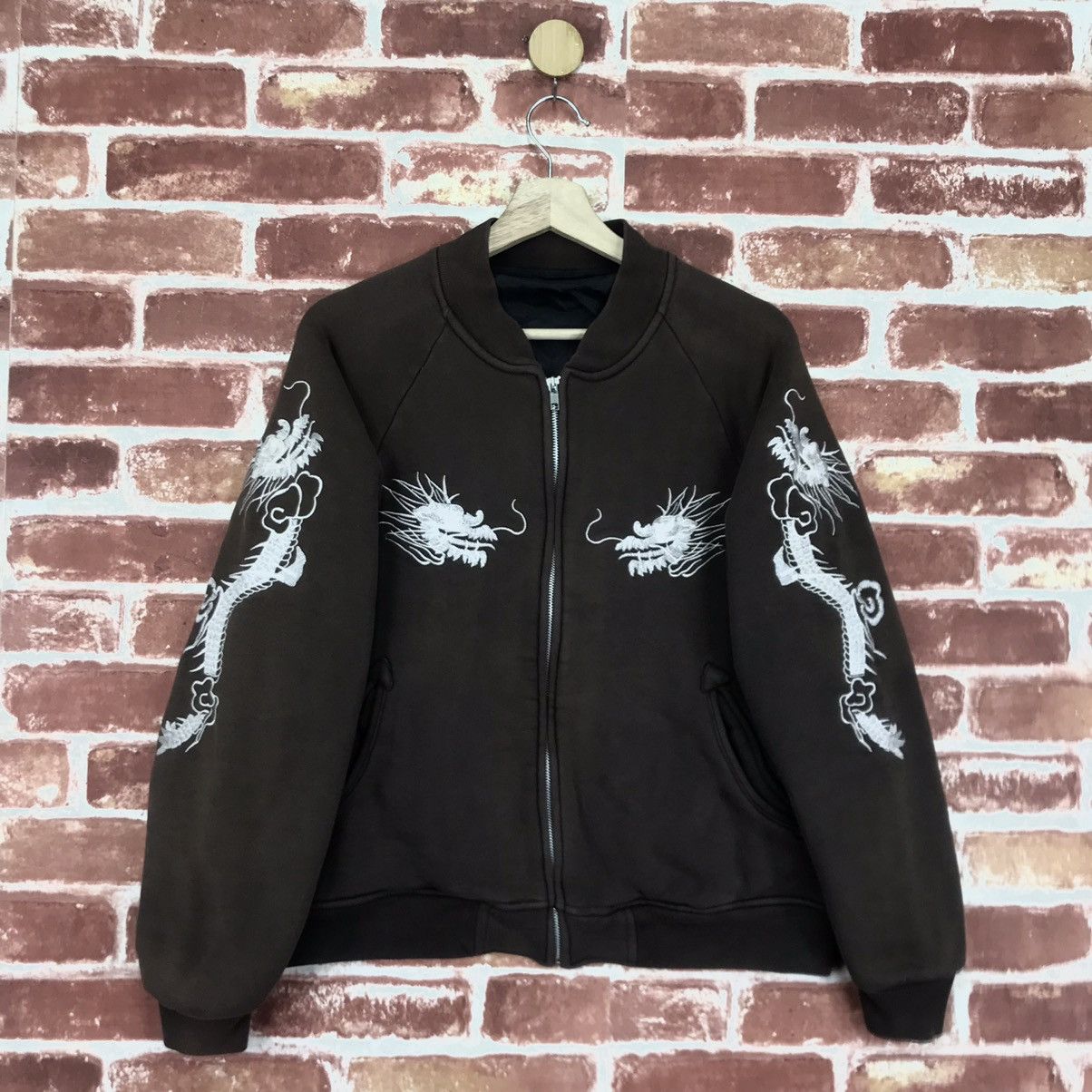 Japanese Brand Vintage Sukajan Dragon Faded Cotton Bomber Size US M / EU 48-50 / 2 - 3 Thumbnail
