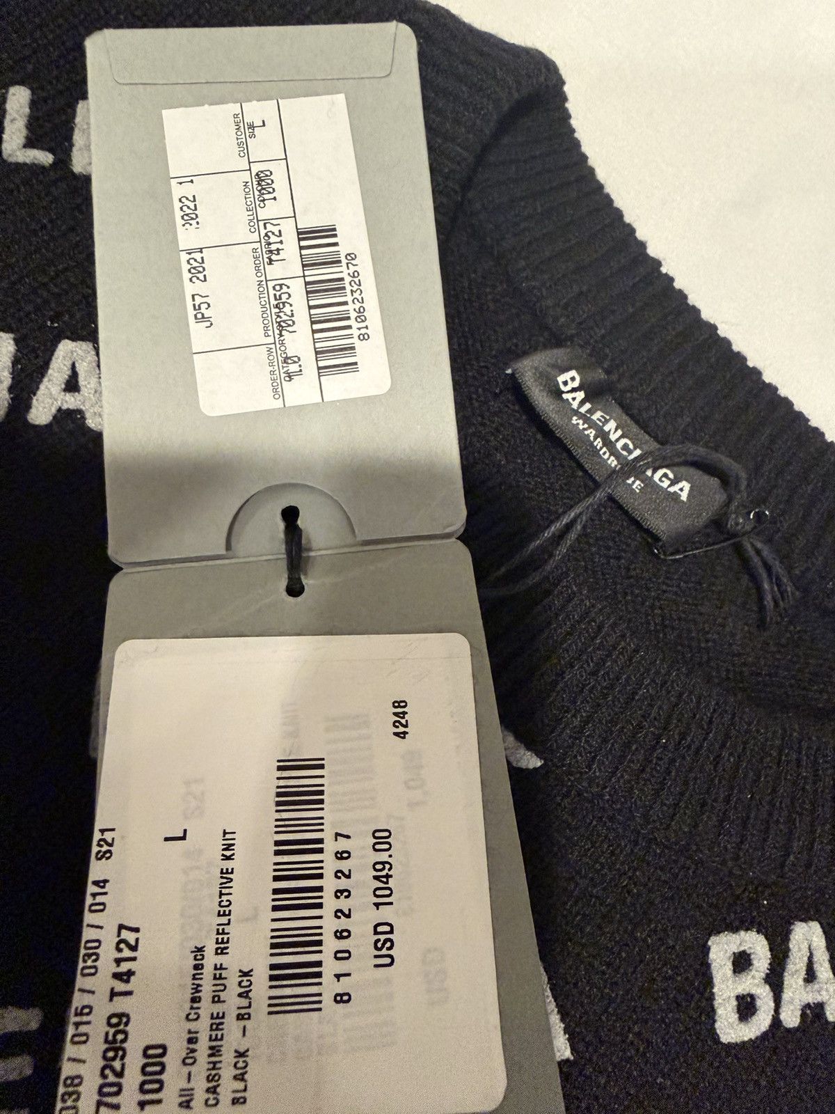 Balenciaga Balenciaga mens cashmere blend knit sweater. L Size US L / EU 52-54 / 3 - 13 Thumbnail