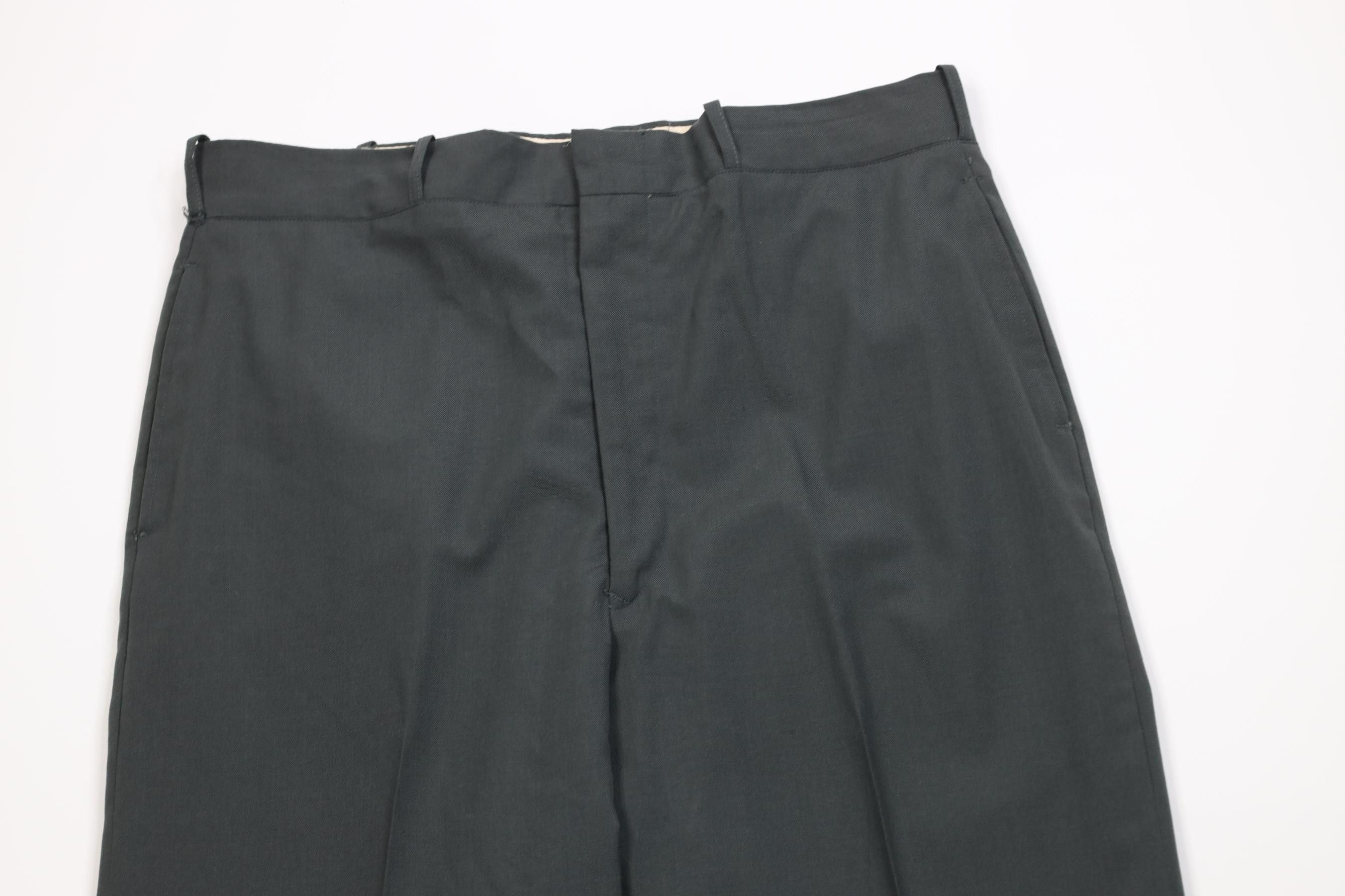 Vintage Vintage 60s Vietnam War Tropical Wool Wide Leg Pants Size US 35 - 2 Thumbnail
