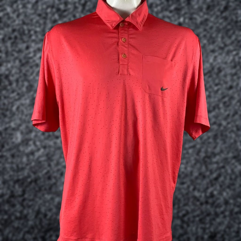Nike Nike Polo Shirt Men’s XL Red Short Sleeve Dri-Fit Performance Golf T33 Size US XL / EU 56 / 4 - 1 Thumbnail