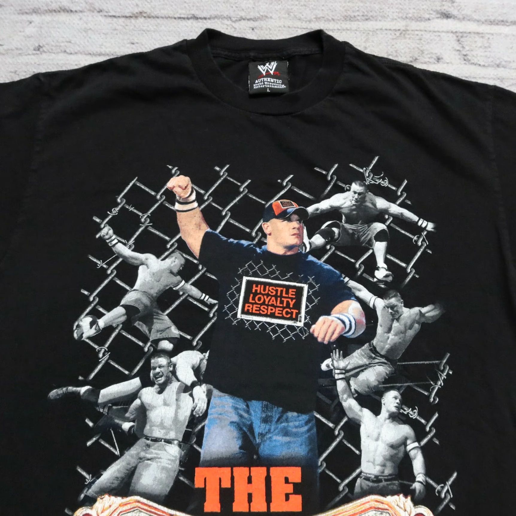 Vintage VINTAGE WWE John Cena The Champ is Here Shirt Mens Large Black WWE Shirt 2007 Size US L / EU 52-54 / 3 - 4 Thumbnail