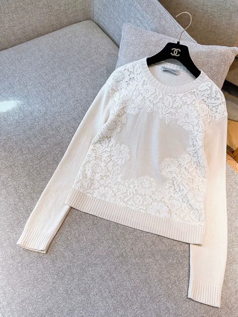 Valentino Valentino Lace cashmere sweater Size S / US 4 / IT 40 - 2 Thumbnail
