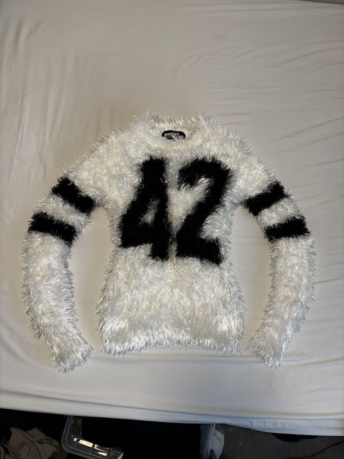 Jeremy Scott Jeremy Scott Fuzzy Knit Sweater Size S / US 4 / IT 40 - 3 Thumbnail