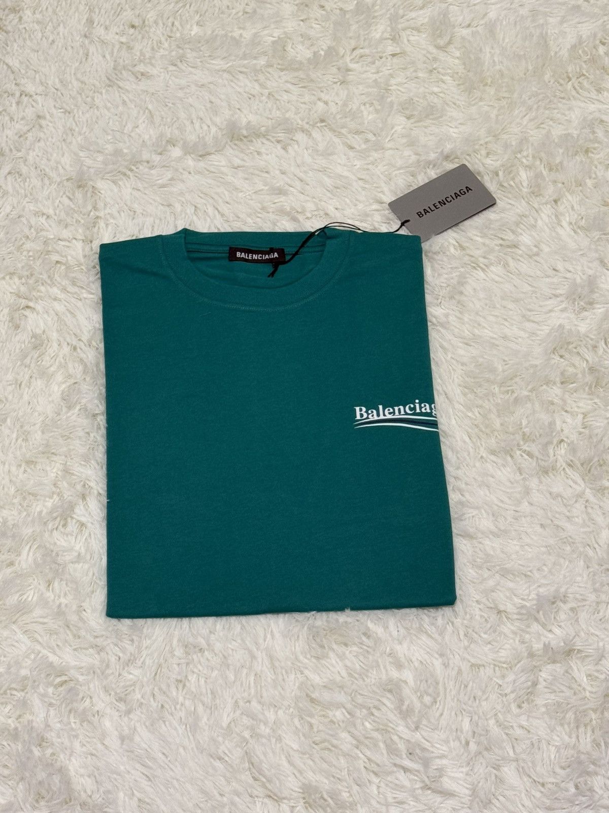 Balenciaga deep green t shirt
