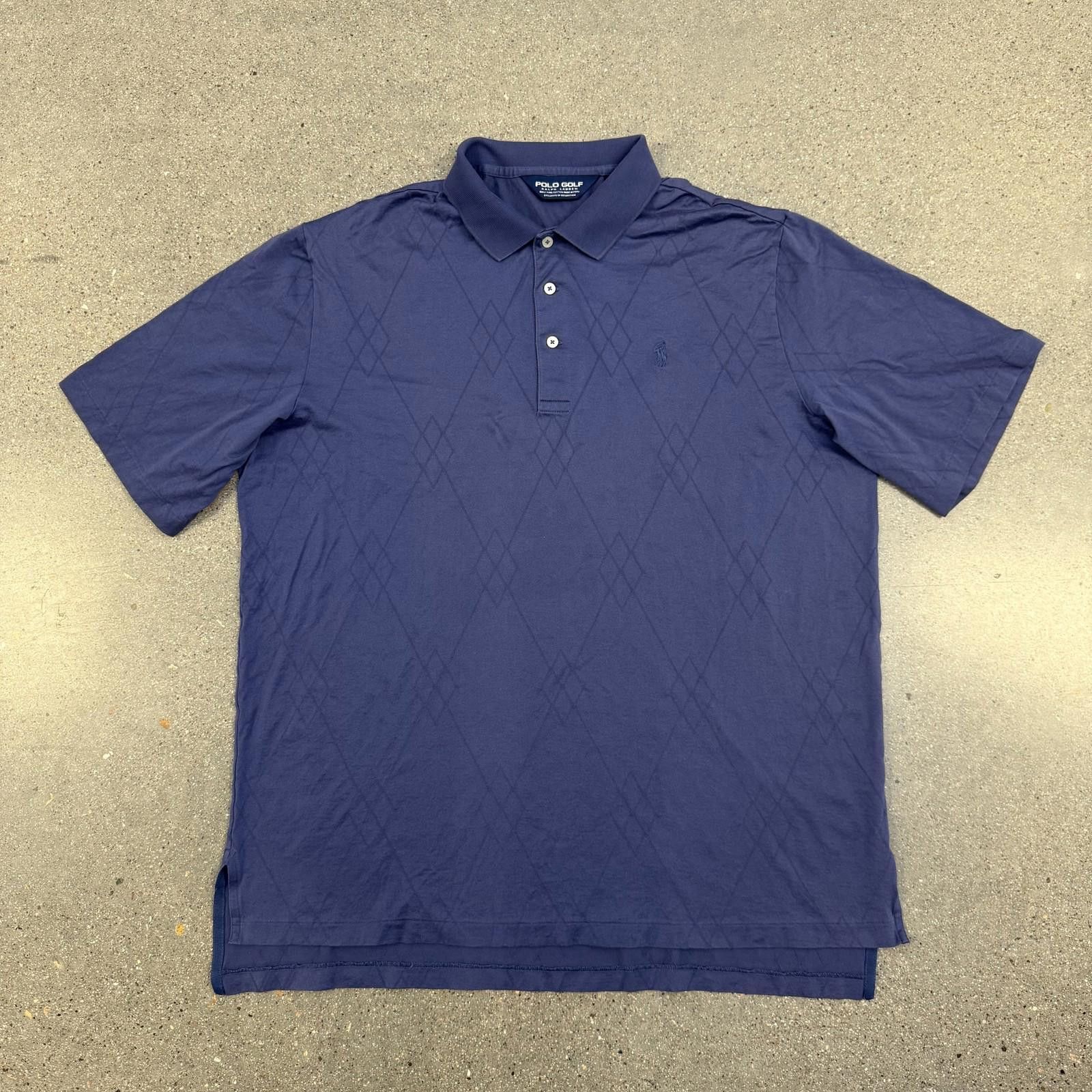 Designer Vtg 90s Polo Golf Shirt Mens XL Diamond Pattern Pima Cotton Size US XL / EU 56 / 4 - 1 Thumbnail