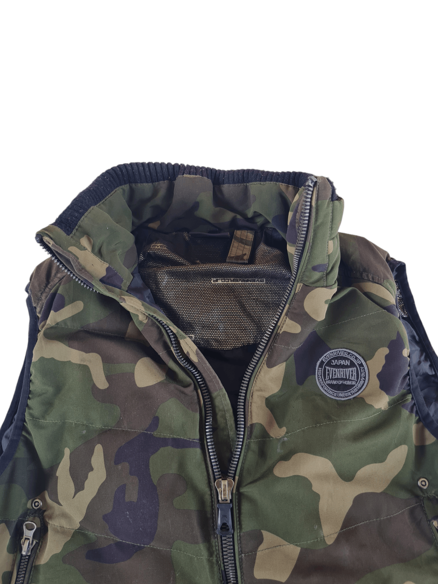 Japanese Brand Evenriver Japan Camo Vest Nylon Size US L / EU 52-54 / 3 - 6 Thumbnail