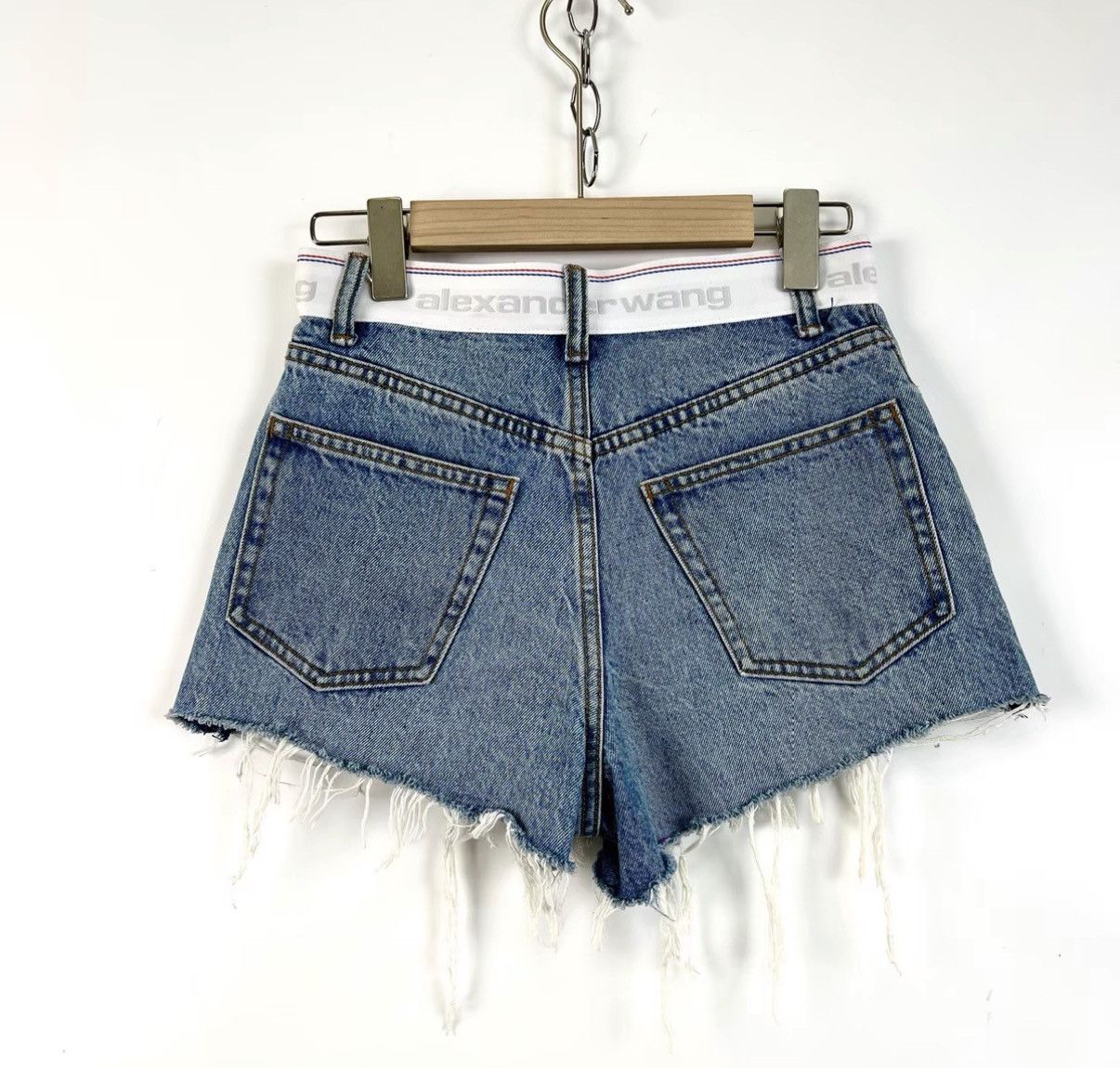 Alexander Wang Alexander Wang Waist Straight Denim Shorts K12 Size 24" / US 00 / IT 34 - 2 Thumbnail