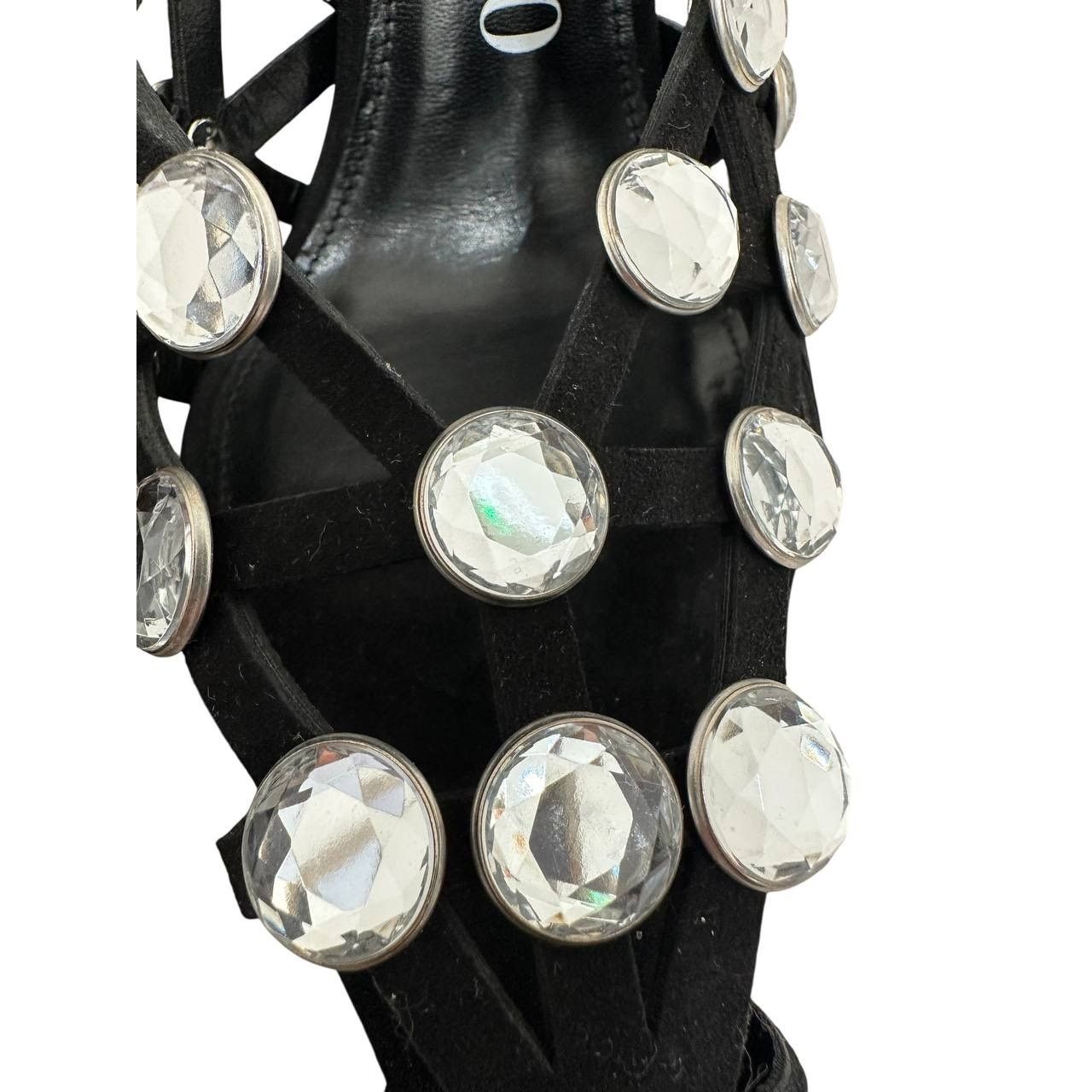 The Attico NWOB The Attico 'Grid' Pump Black Silver Heels Sz.38.5 Size US 8.5 / IT 38.5 - 7 Thumbnail