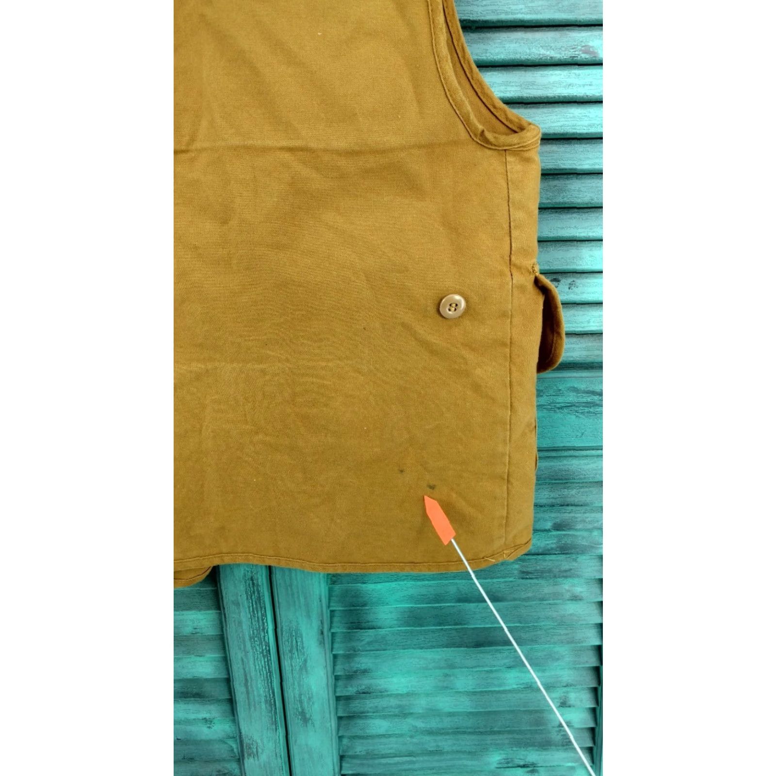 Vintage VINTAGE Canvasback Hunting Vest Mens Brown Tan Cotton Work & Safety Vest Mens Size L M to C Size US L / EU 52-54 / 3 - 6 Thumbnail