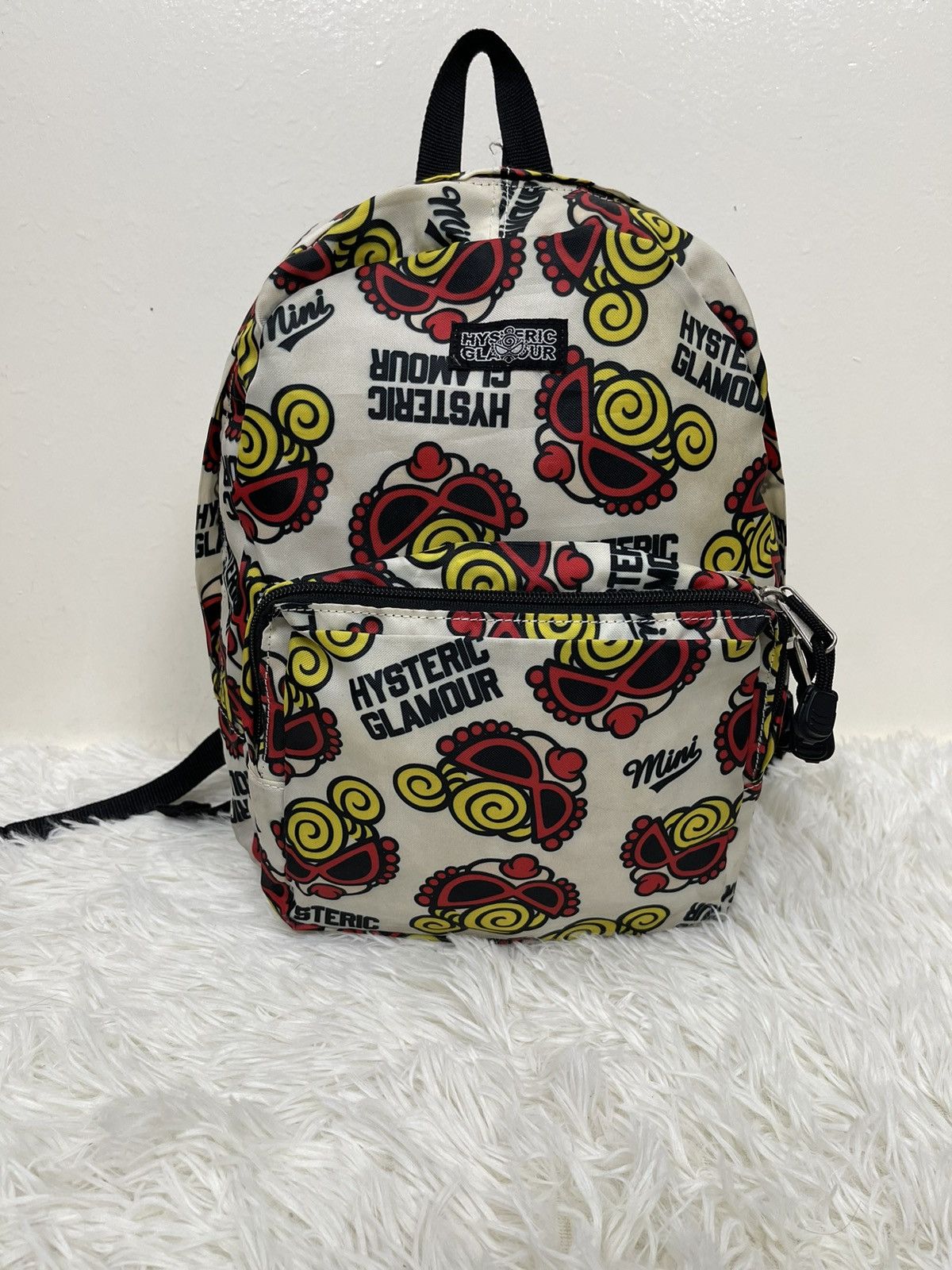 Bag x Hysteric Glamour Mini Backpack Full Print in White, Men's