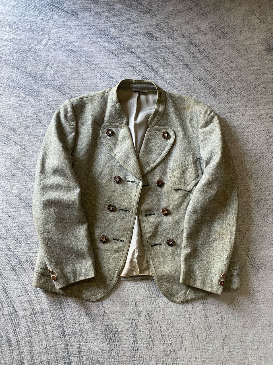 Loden-Frey Munchen Double Breasted Wool Casual Jacket
