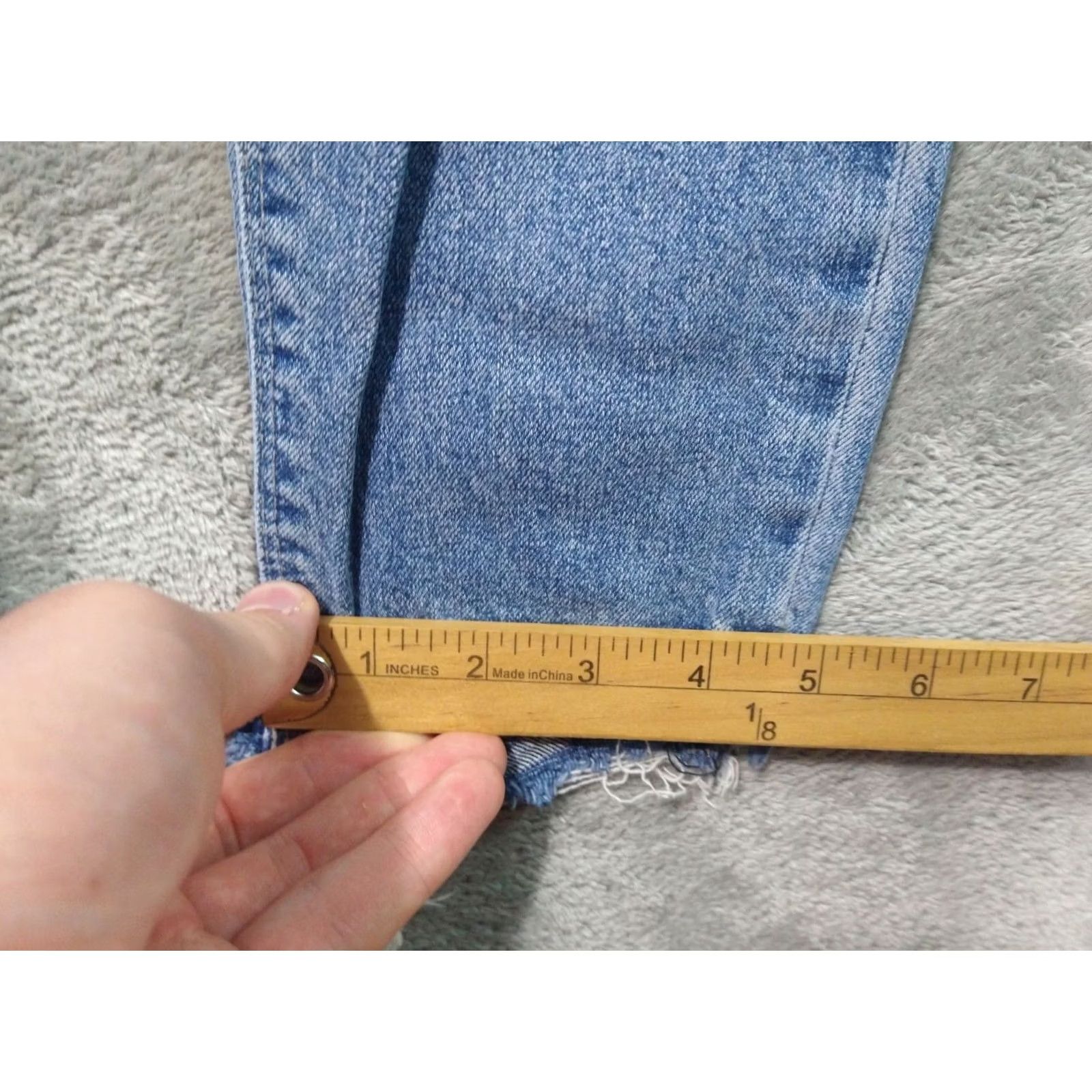 Lucky Brand Lucky Brand Jeans Womens 4/27 Blue Cone Denim AVA Skinny Mid Rise Distressed Size 4 27in Inseam 27in Blue 5-Pocket Design Denim Shirt? Size 27" / US 4 / IT 40 - 6 Thumbnail