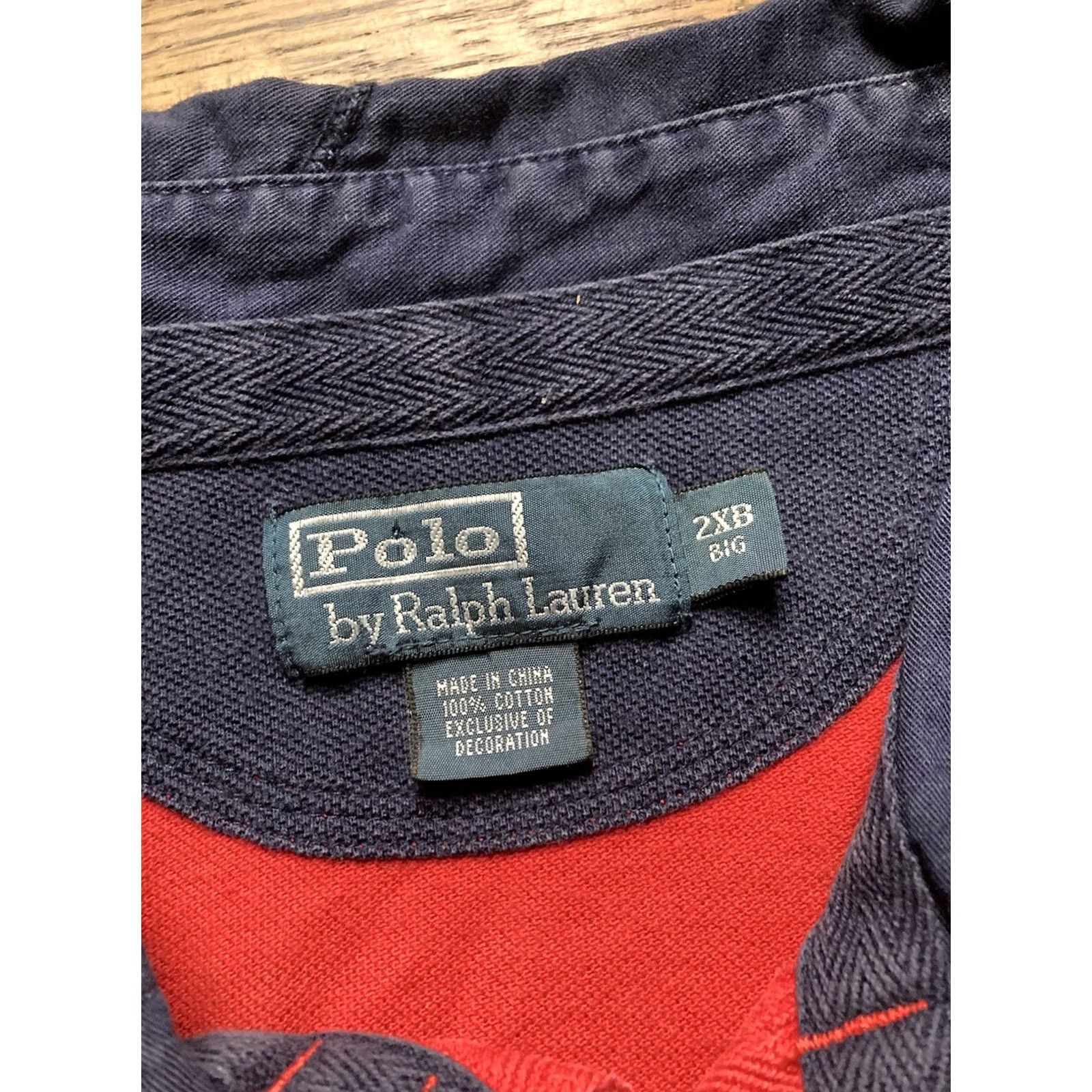 Polo Ralph Lauren VINTAGE Polo Ralph Lauren Shirt Mens Big 2X Blue Solid Short Sleeve Collared Nautical Polo Ralph Lauren Big Pony Sailboat Boat Yacht Club Mens Size US XXL / EU 58 / 5 - 5 Thumbnail