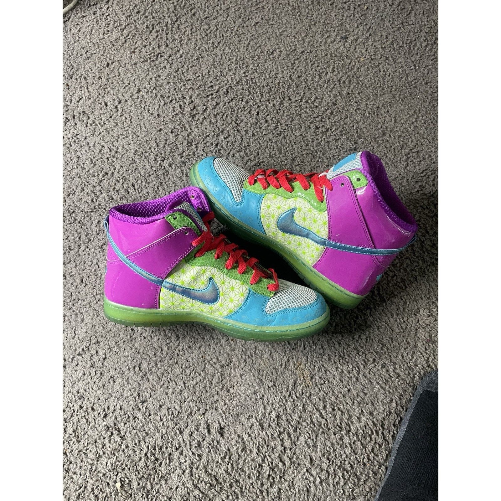 Nike Size 7y- Rare Nike Dunk Hi Skinny Doernbecher Women's 8.5 Size US 7 / IT 37 - 3 Thumbnail
