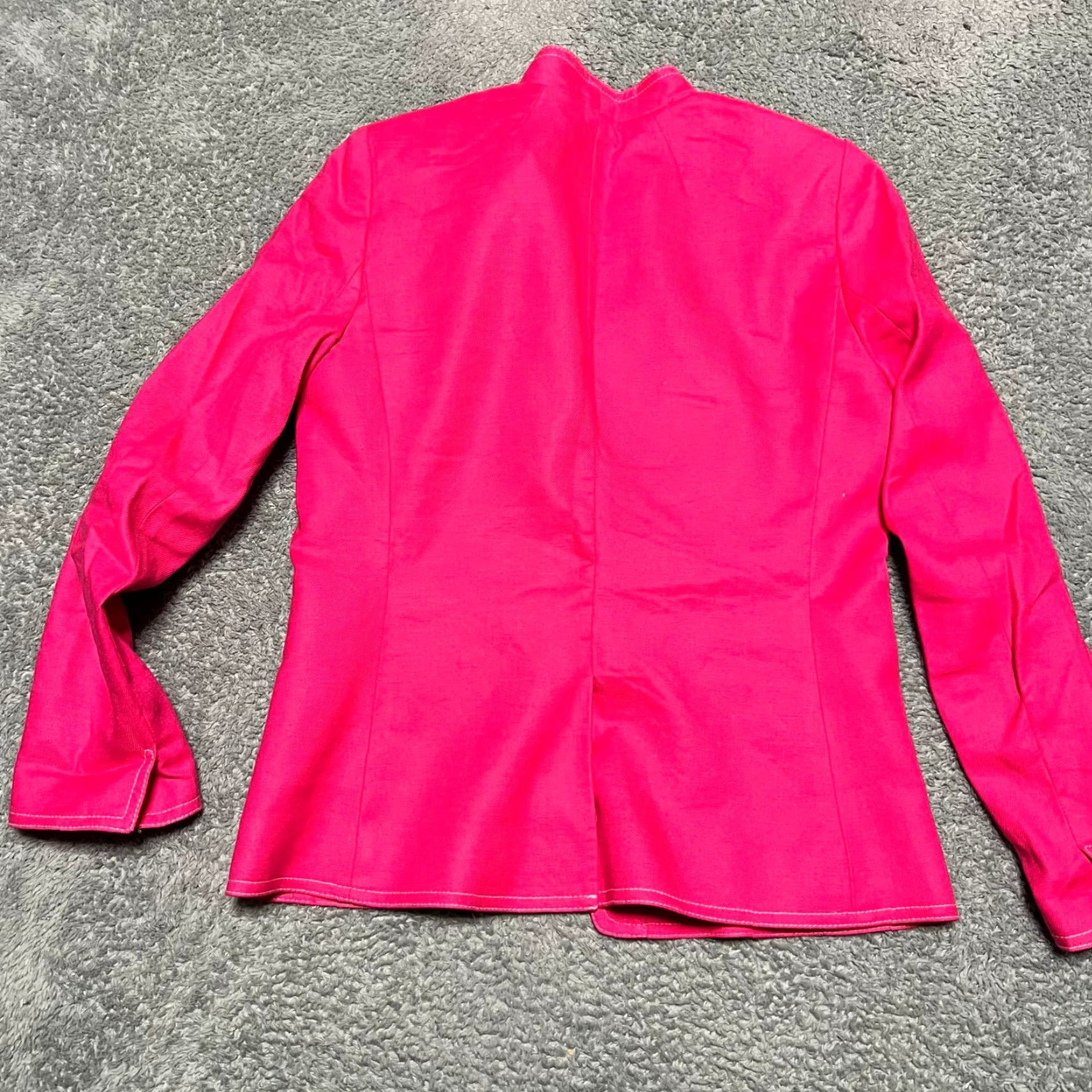 J.Crew J.Crew Blazer Womens 4 Pink Linen Blend Stretch Going Out Preppy Barbie AI253 Size S / US 4 / IT 40 - 2 Thumbnail