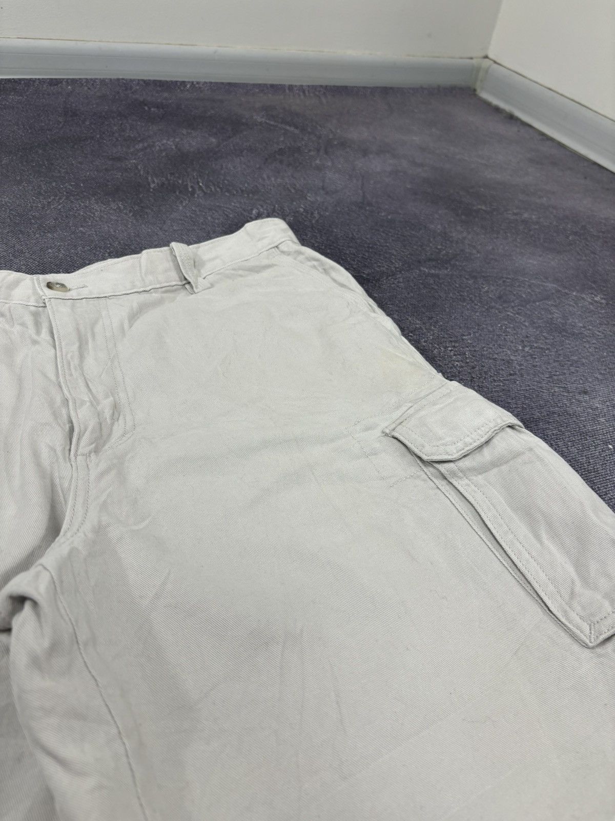 Dockers Vintage Dockers 2000s Y2K Beige Hype Utility Cargo Shorts Size US 36 / EU 52 - 6 Thumbnail
