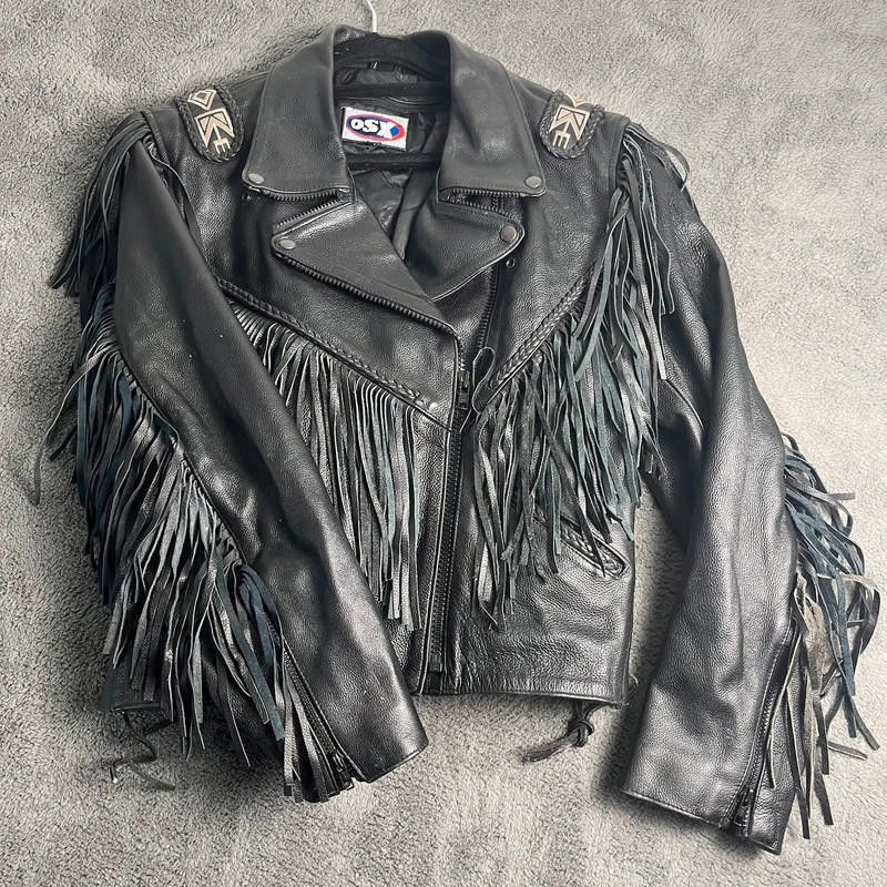 Designer OSX Leather Jacket L 100% Leather Size M / US 6-8 / IT 42-44 - 1 Thumbnail
