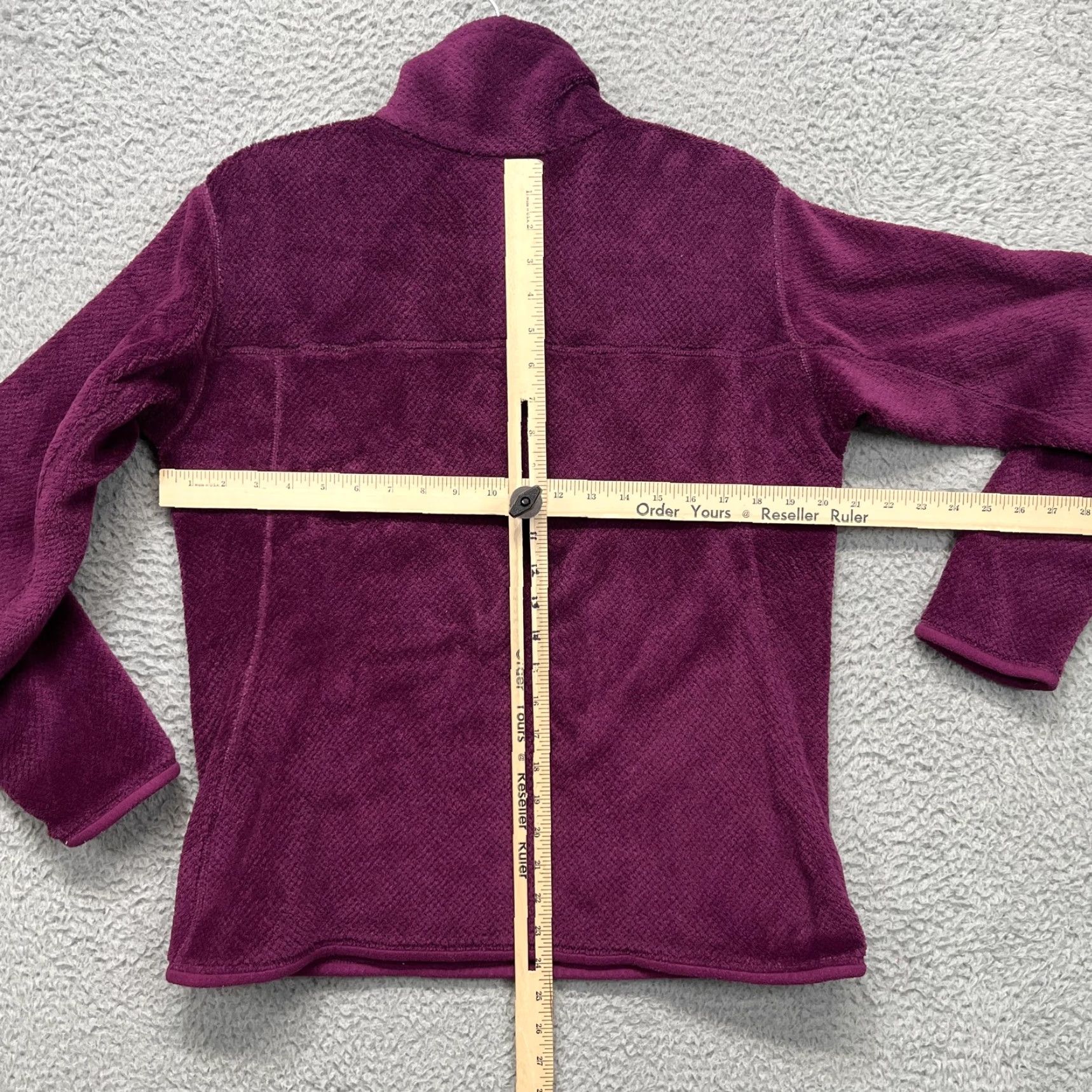 Patagonia Patagonia Re-Tool Snap-T Pullover Jacket Womens XL Ikat Purple Fleece 25442 Size XL / US 12-14 / IT 48-50 - 7 Thumbnail
