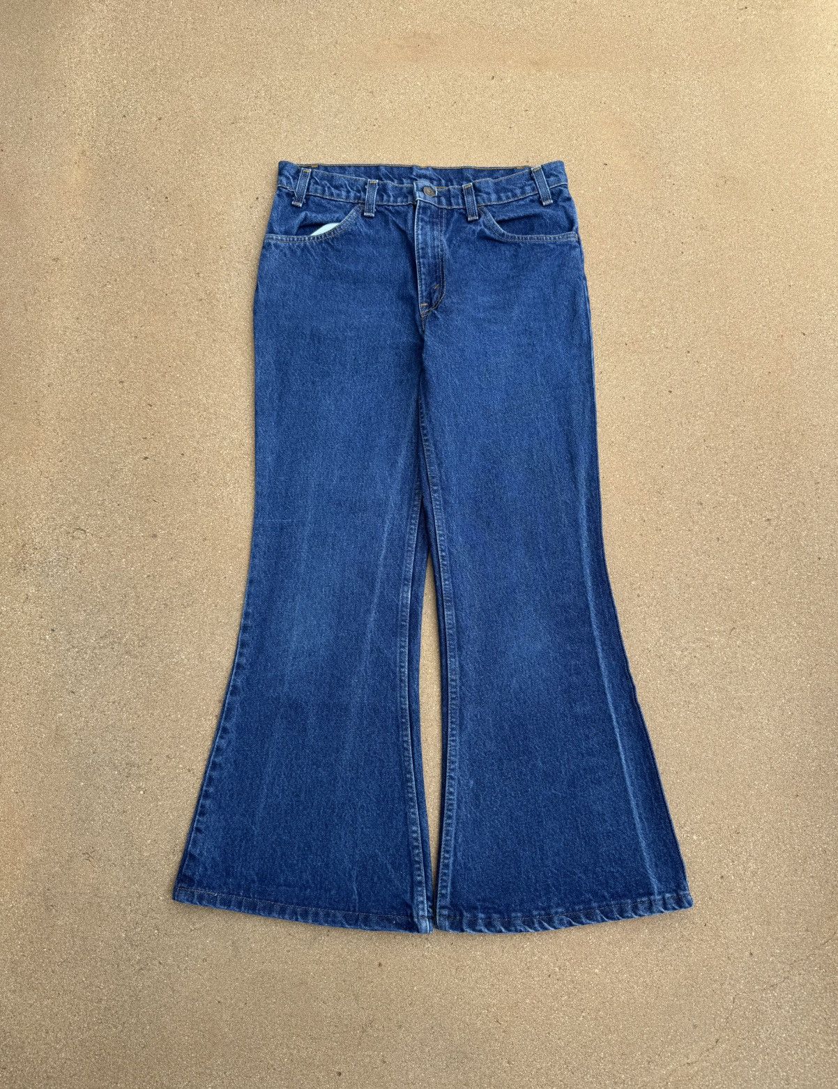 Levi's Vtg 80’s Levi’s 684 Orange Tab Bellbottom Flare Jeans 31x28 Size US 31 - 1 Thumbnail
