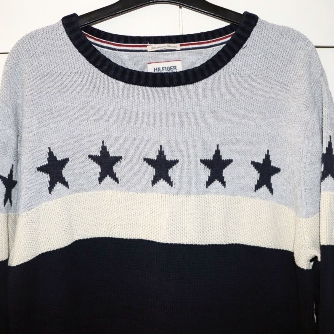 Tommy Hilfiger Tommy Hilfiger Top Mens L Denim Jumper Size Navy Crew Neck Pullover Used Size US L / EU 52-54 / 3 - 3 Thumbnail