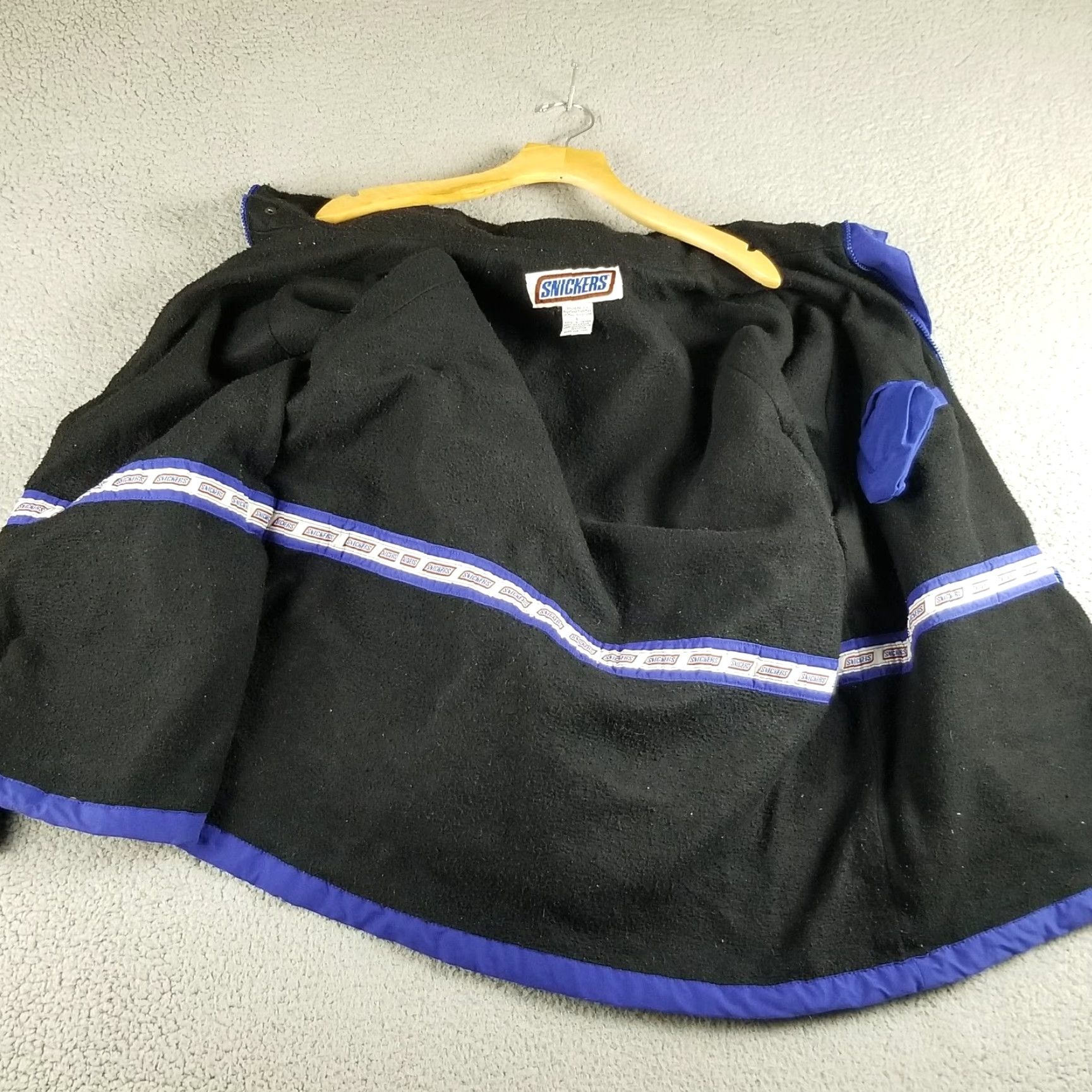 Kickers Vintage Snickers Jacket Men Large Hungry? Why Wait Promo Blue Lined 90's Coat Size US L / EU 52-54 / 3 - 3 Thumbnail