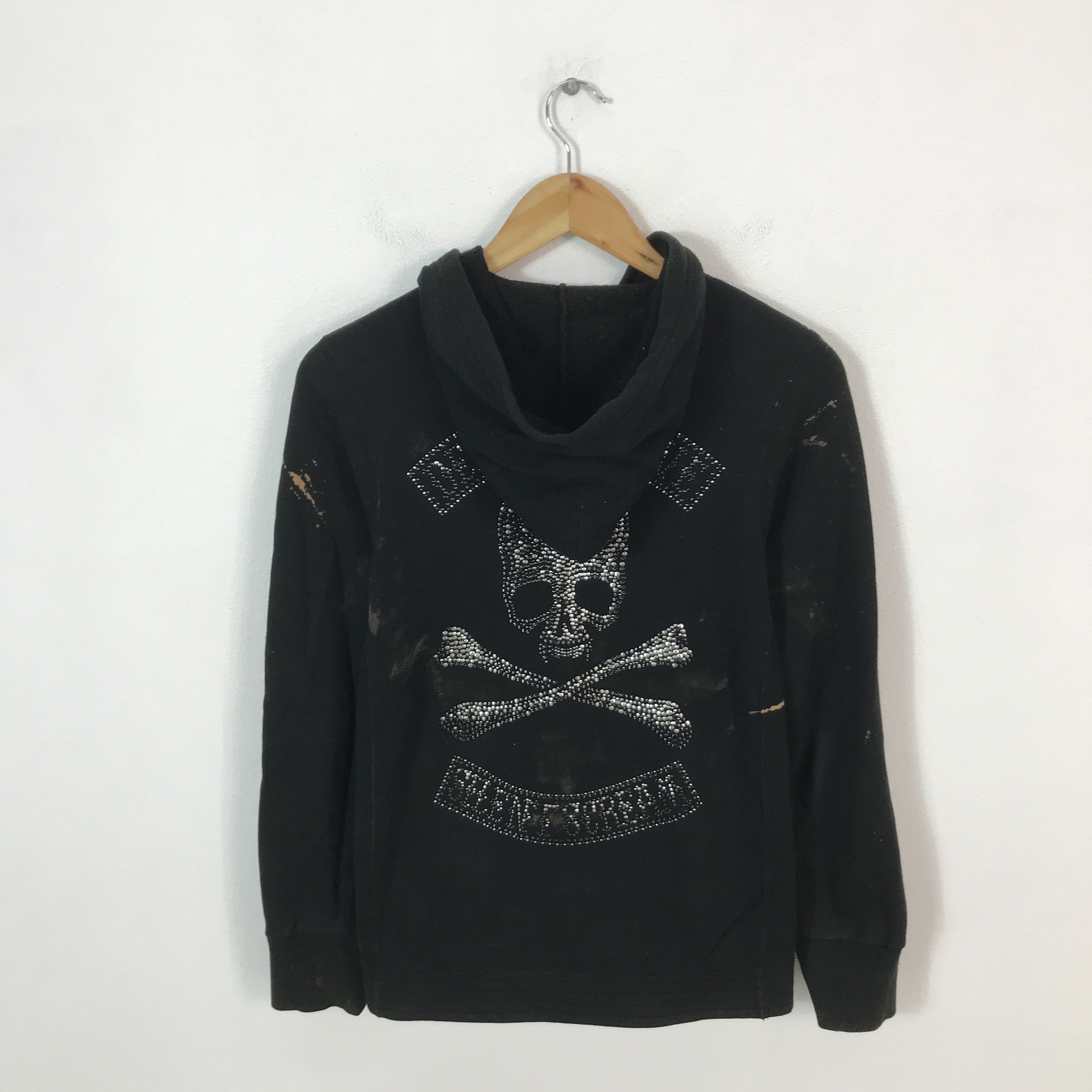 Roen gothic style roen Japan Acid Wash style skull hoodies jacket Size US XS / EU 42 / 0 - 1 Thumbnail