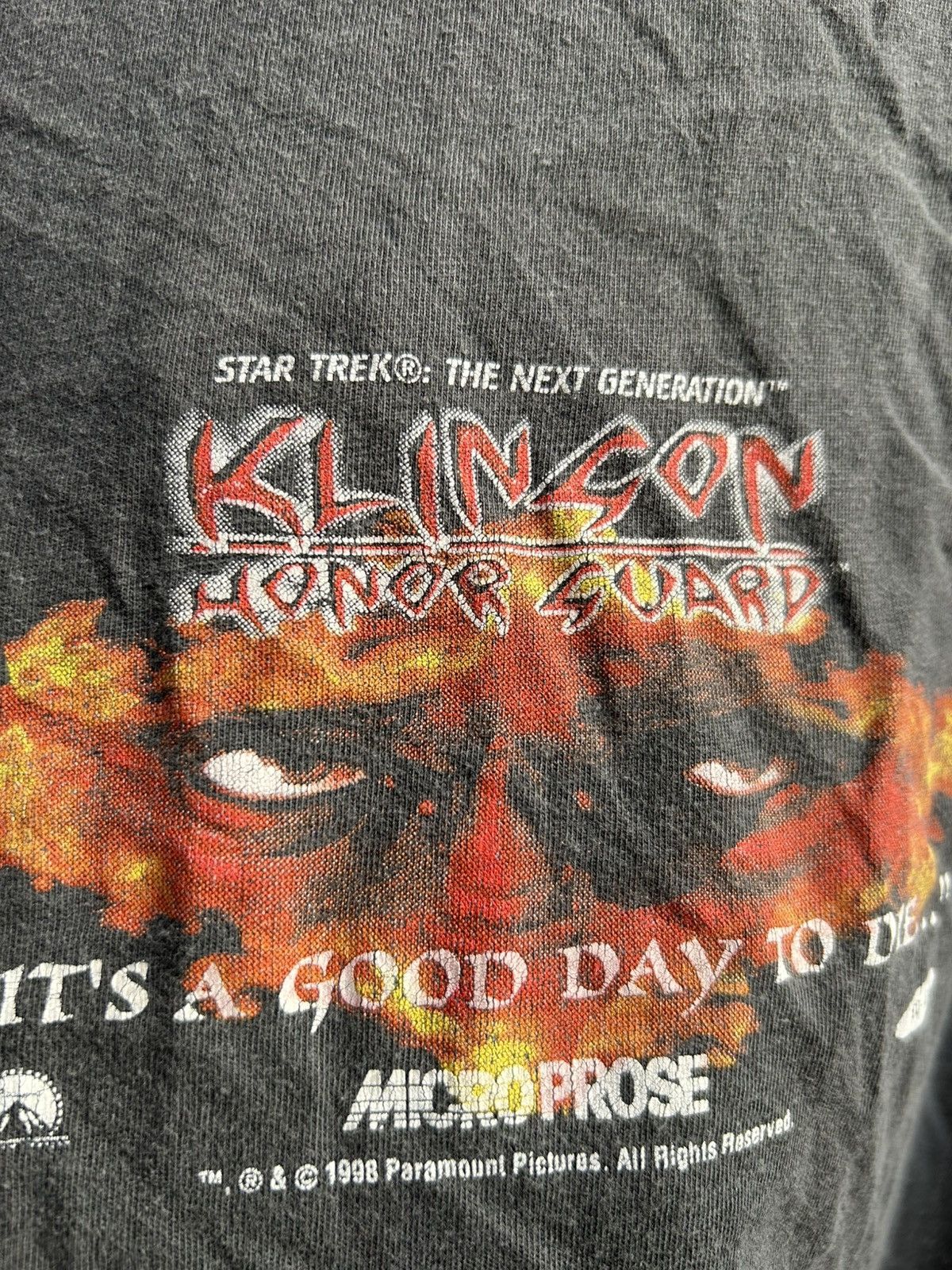 Vintage Vintage 1998 Star Trek Klingon Honor Squad Promo Game Tee Size US XL / EU 56 / 4 - 3 Thumbnail