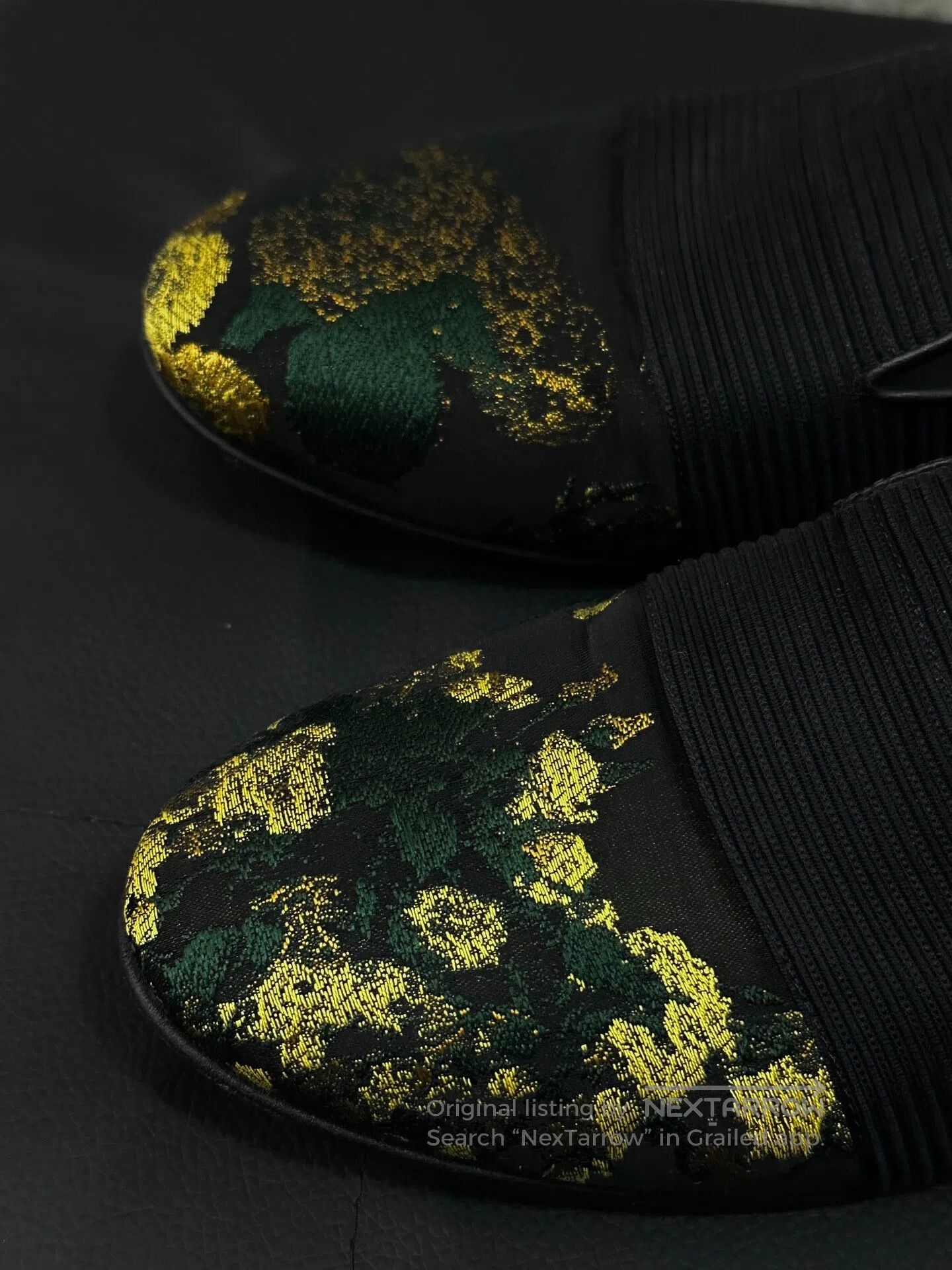 Dries Van Noten DRIES VAN NOTEN Tattooed satin loafers| Size US 7.5 / IT 37.5 - 1 Thumbnail