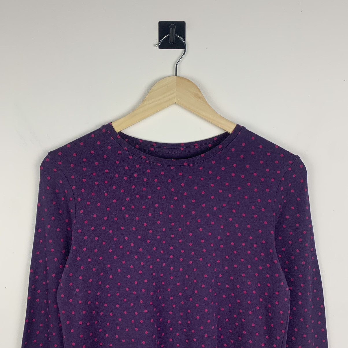 Gudrun Sjoden Gudrun Sjoden Polka Dot Long Sleeve T-Shirt Size S Purple Size S / US 4 / IT 40 - 2 Thumbnail