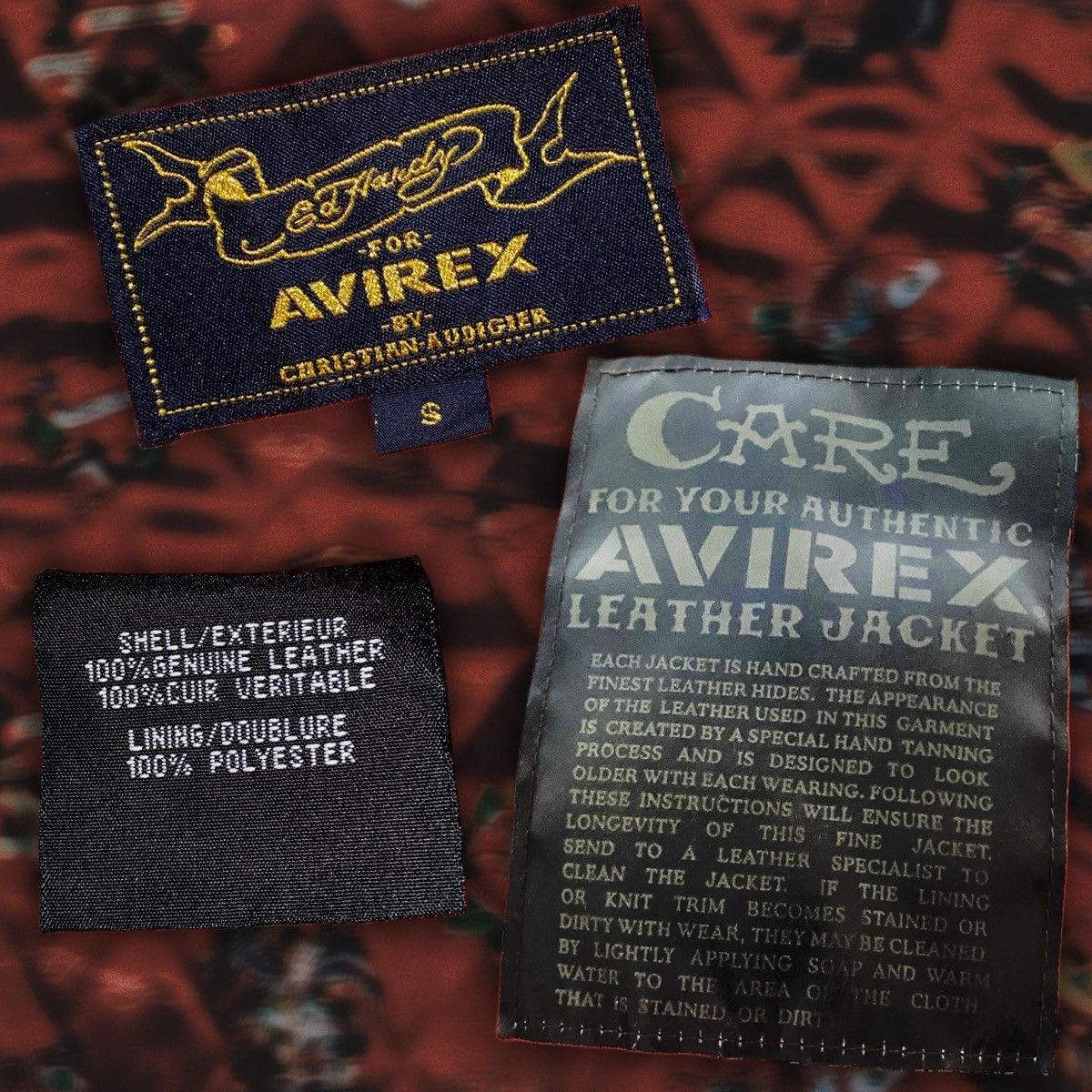 Avirex × Ed Hardy Rare Ed Hardy × Avirex “Dead or Alive” Leather Bomber Jacket Size US S / EU 44-46 / 1 - 4 Thumbnail