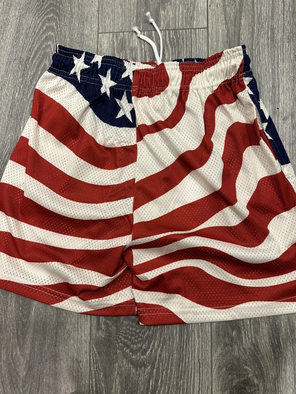 Eric Emanuel EE 4th of July Flag Basic Mesh Shorts Sz Small