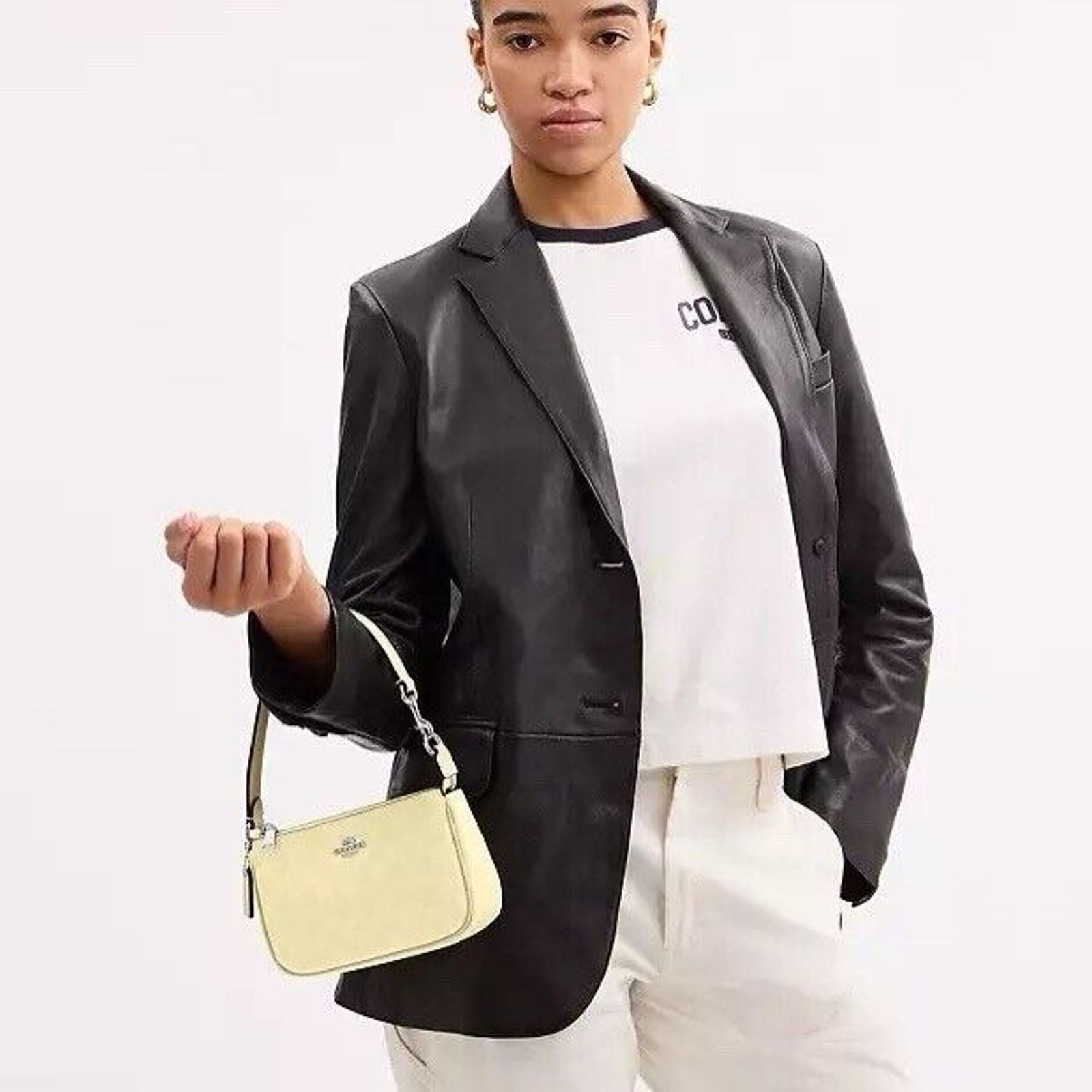 Coach NWT Coach Nolita 19 Signature Canvas CW426 Silver/Hay Size ONE SIZE - 5 Thumbnail