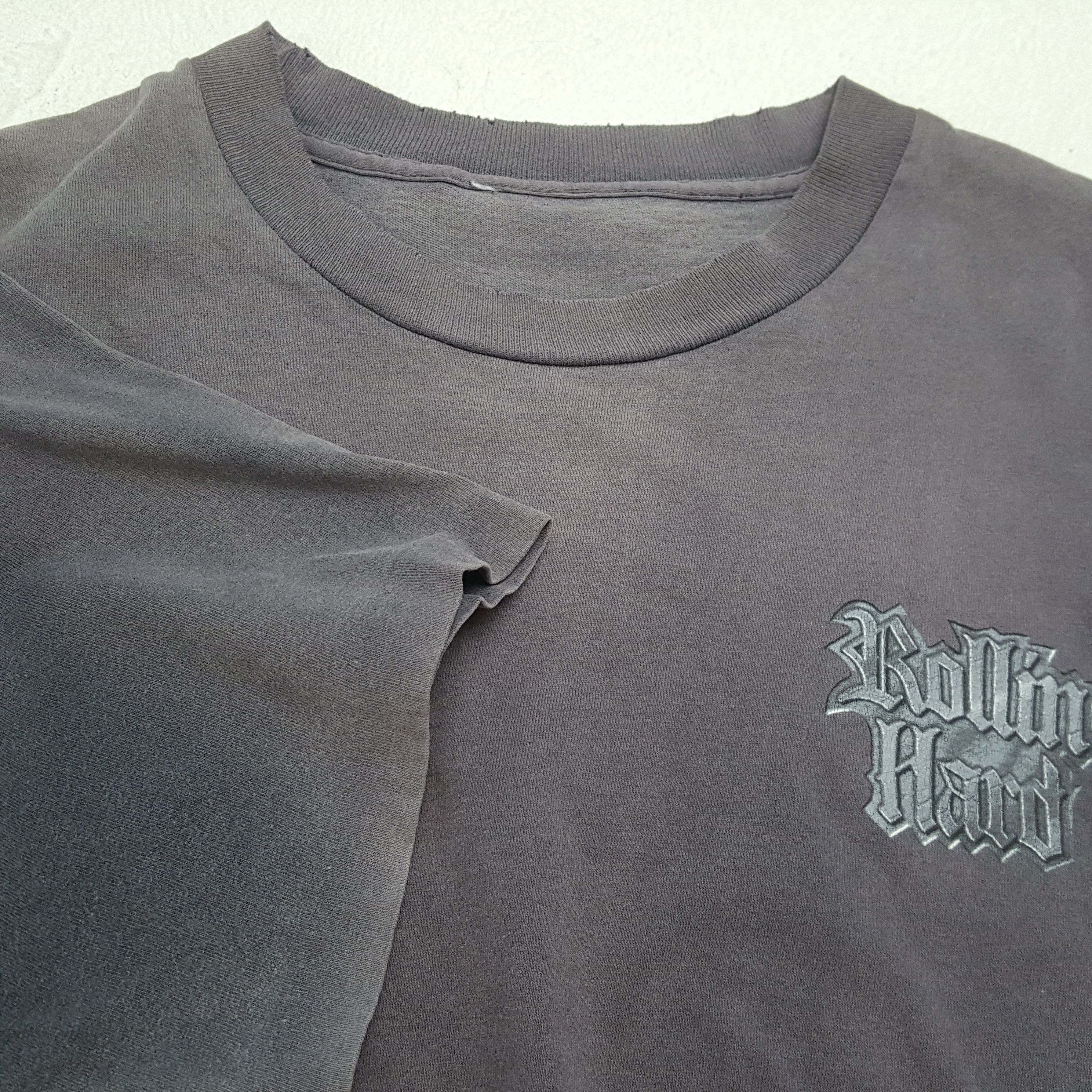 Band Tees ROLLIN HARD Backprint Design Vintage Faded Distressed Tshirt Size US L / EU 52-54 / 3 - 7 Thumbnail