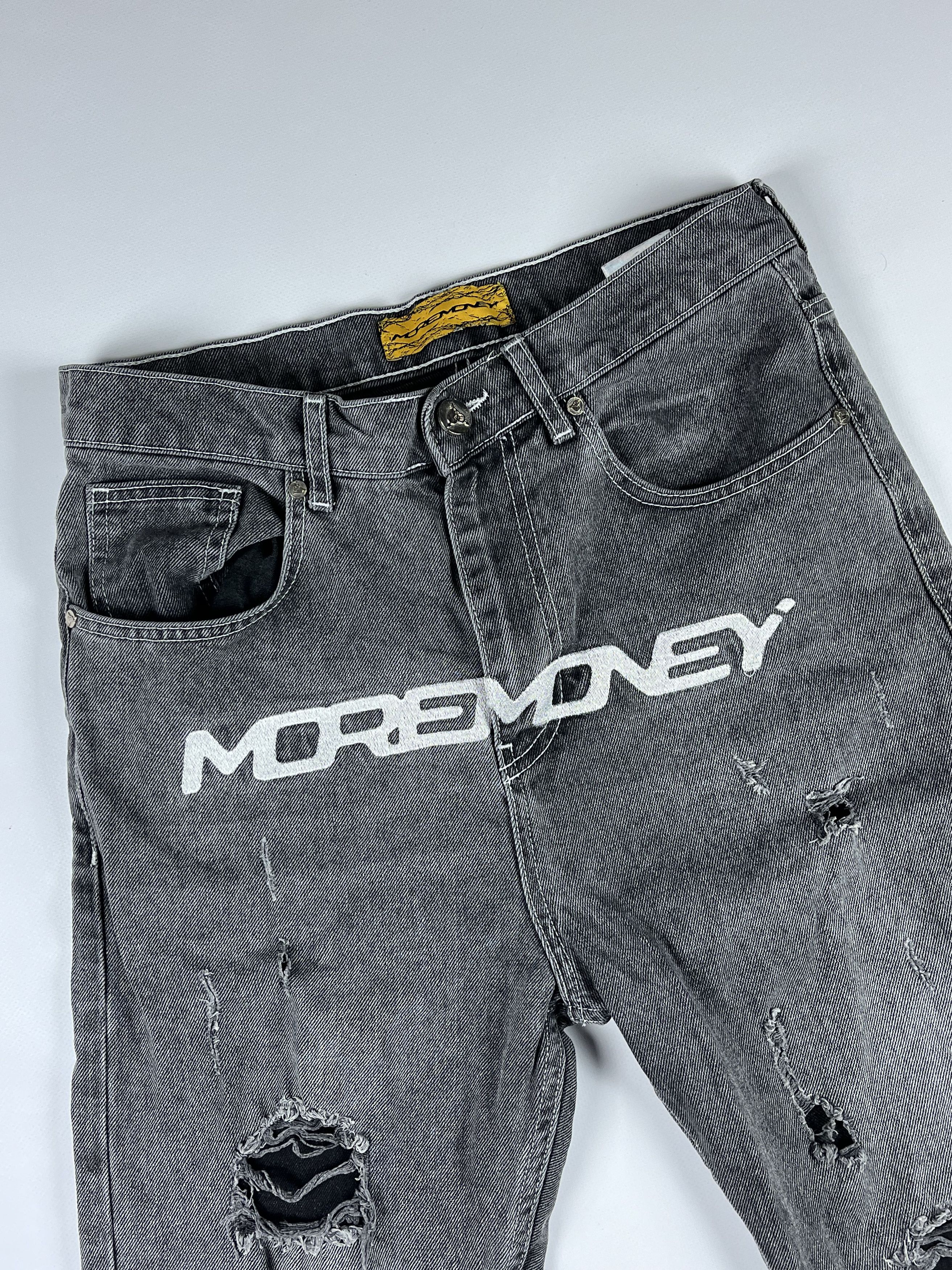Vintage RARE! More Money Baggy Faded Distressed Jean Size US 29 - 2 Thumbnail