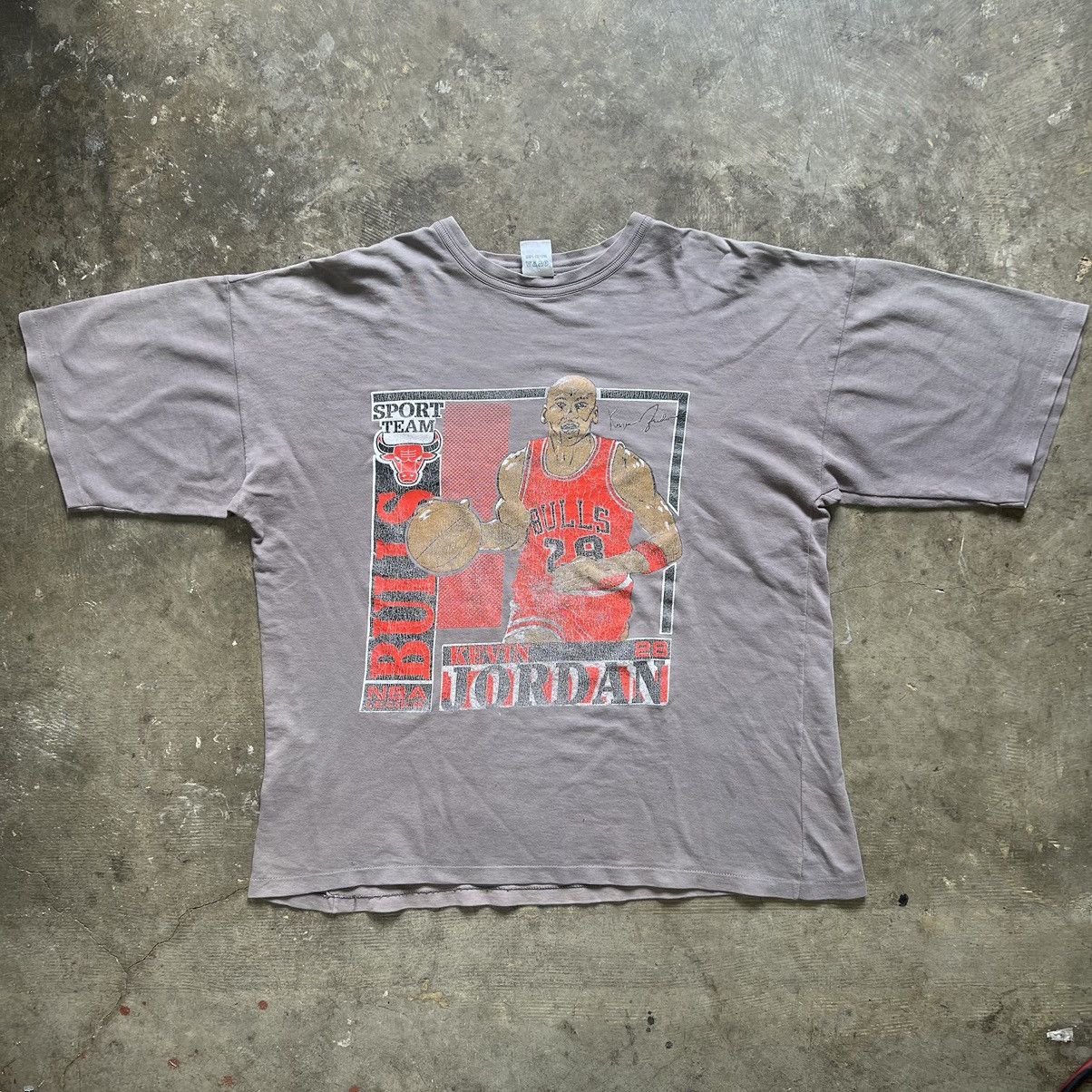 image of Art x Chicago Bulls Vintage 90's Michael Jordan Euro Boot Misprint 1/1 in Grey, Men's (Size XL)