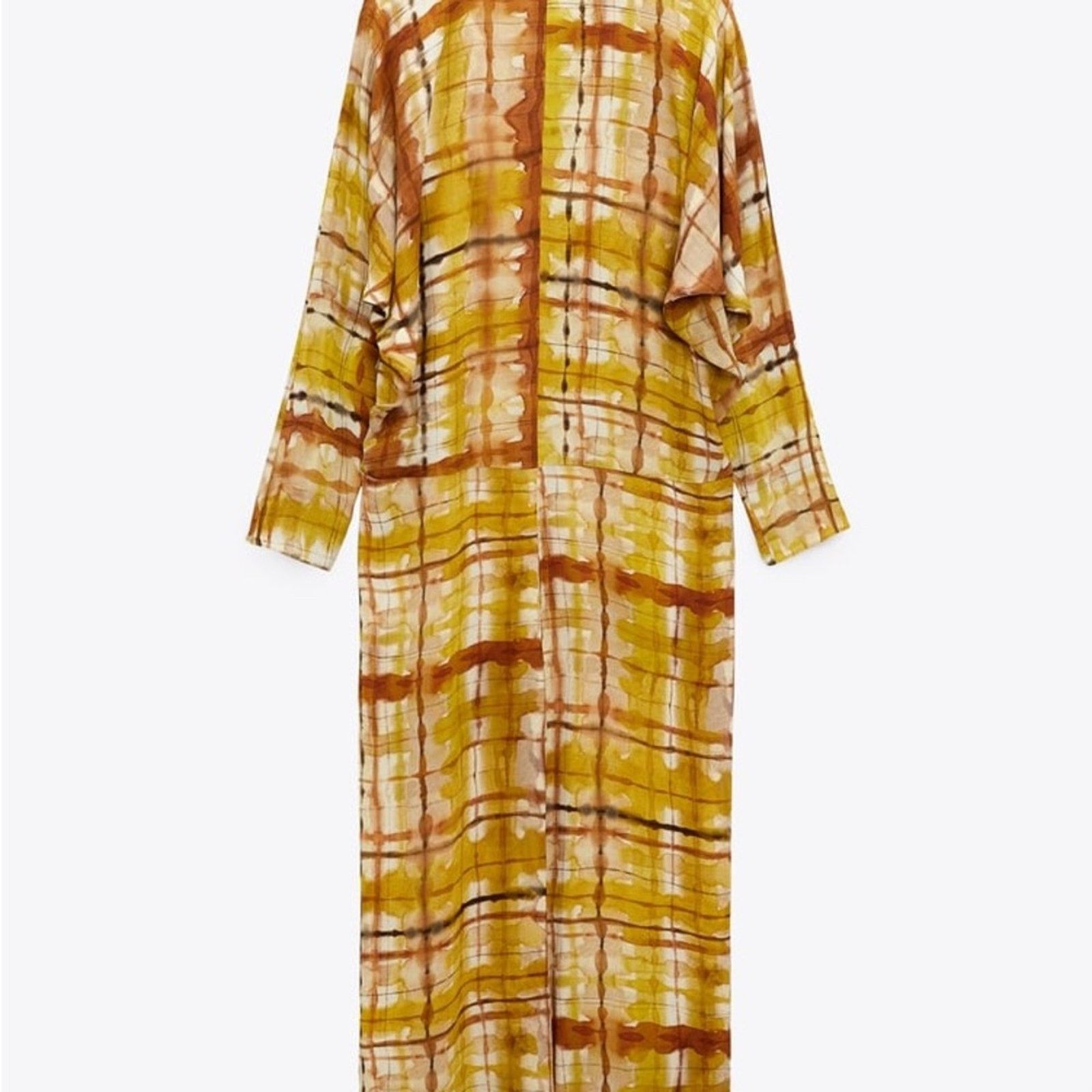 Zara ZARA PRINTED MIDI DRESS MULTICOLORED Size L / US 10 / IT 46 - 8 Thumbnail
