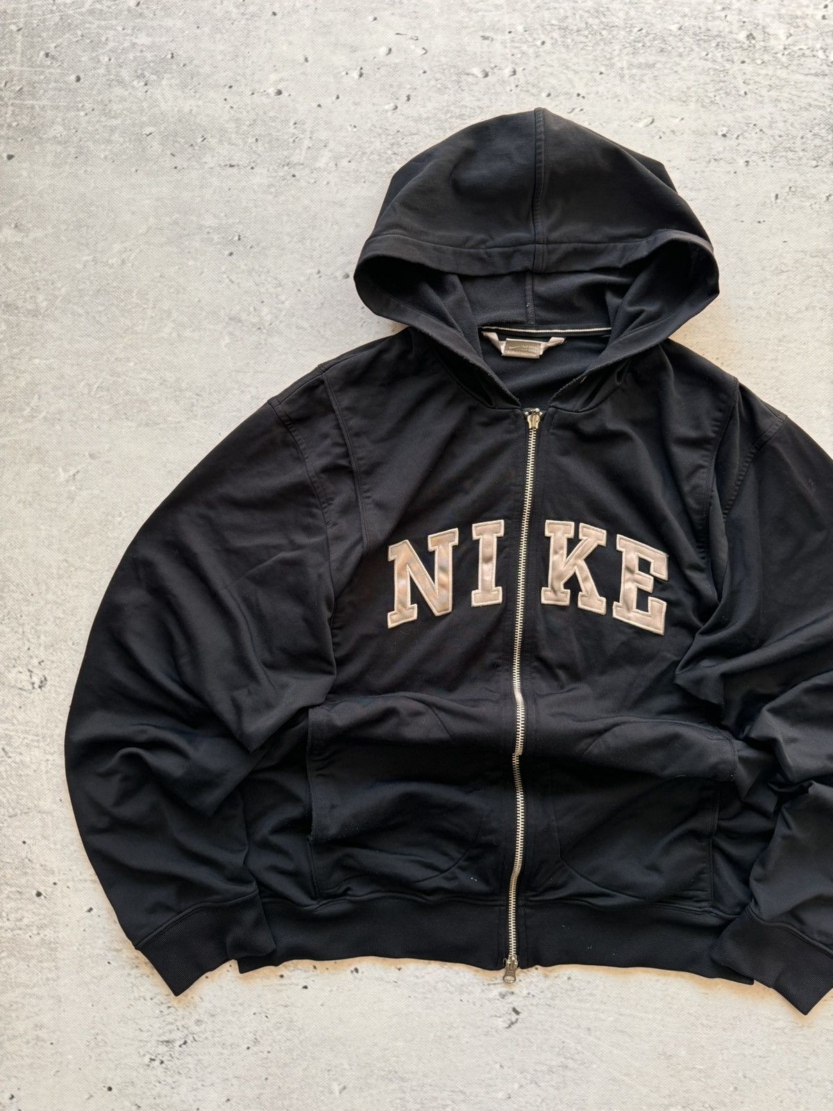 Nike × Vintage NIKE VINTAGE CENTER LOGO OVERSIZE BOXY ZIP HOODIE Size US M / EU 48-50 / 2 - 2 Thumbnail