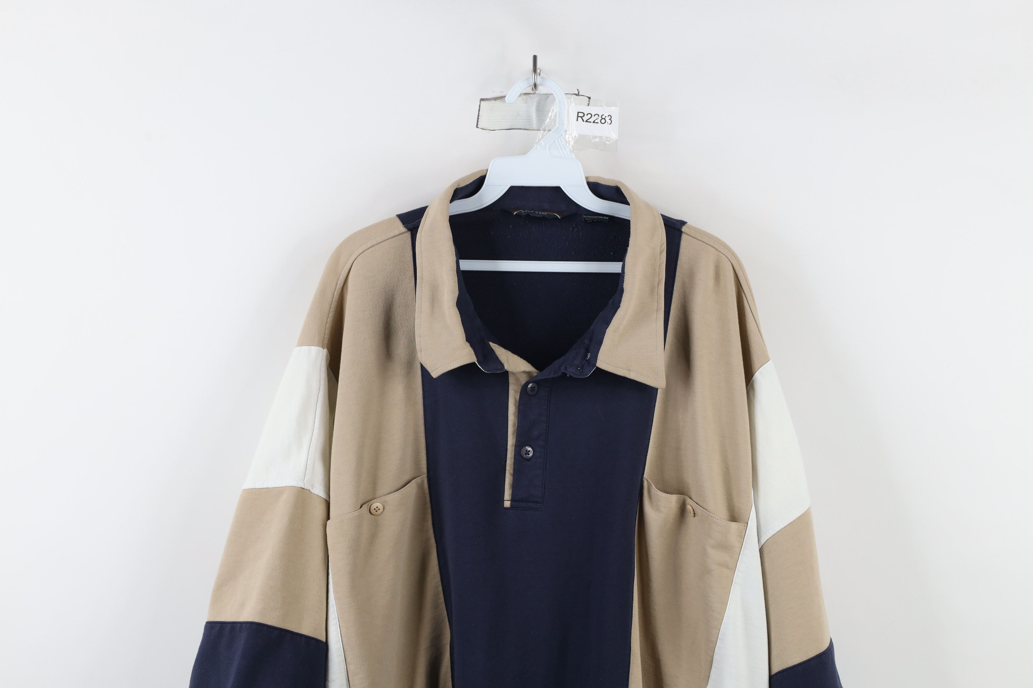 Vintage Vintage 90s Streetwear Panel Collared Pullover Polo Shirt Size US XXL / EU 58 / 5 - 2 Thumbnail