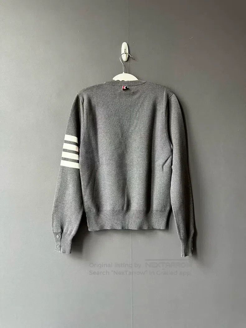 Thom Browne Thom Browne Gray Sleeve Logo Sweater Size US XS / EU 42 / 0 - 2 Thumbnail
