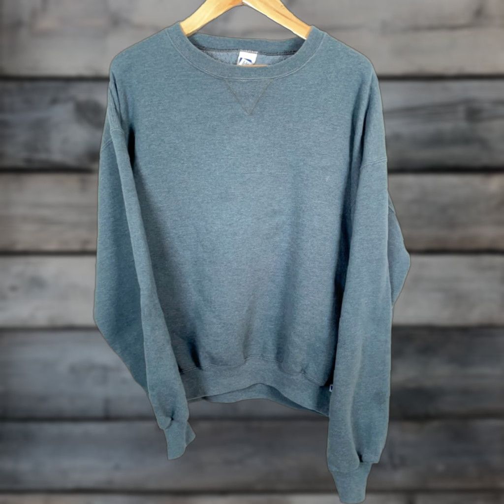 Russell Athletic Y2K Russell Athletic Sweatshirt Men’s XL Green Gray Crewneck Solid VTG Size US XL / EU 56 / 4 - 1 Thumbnail