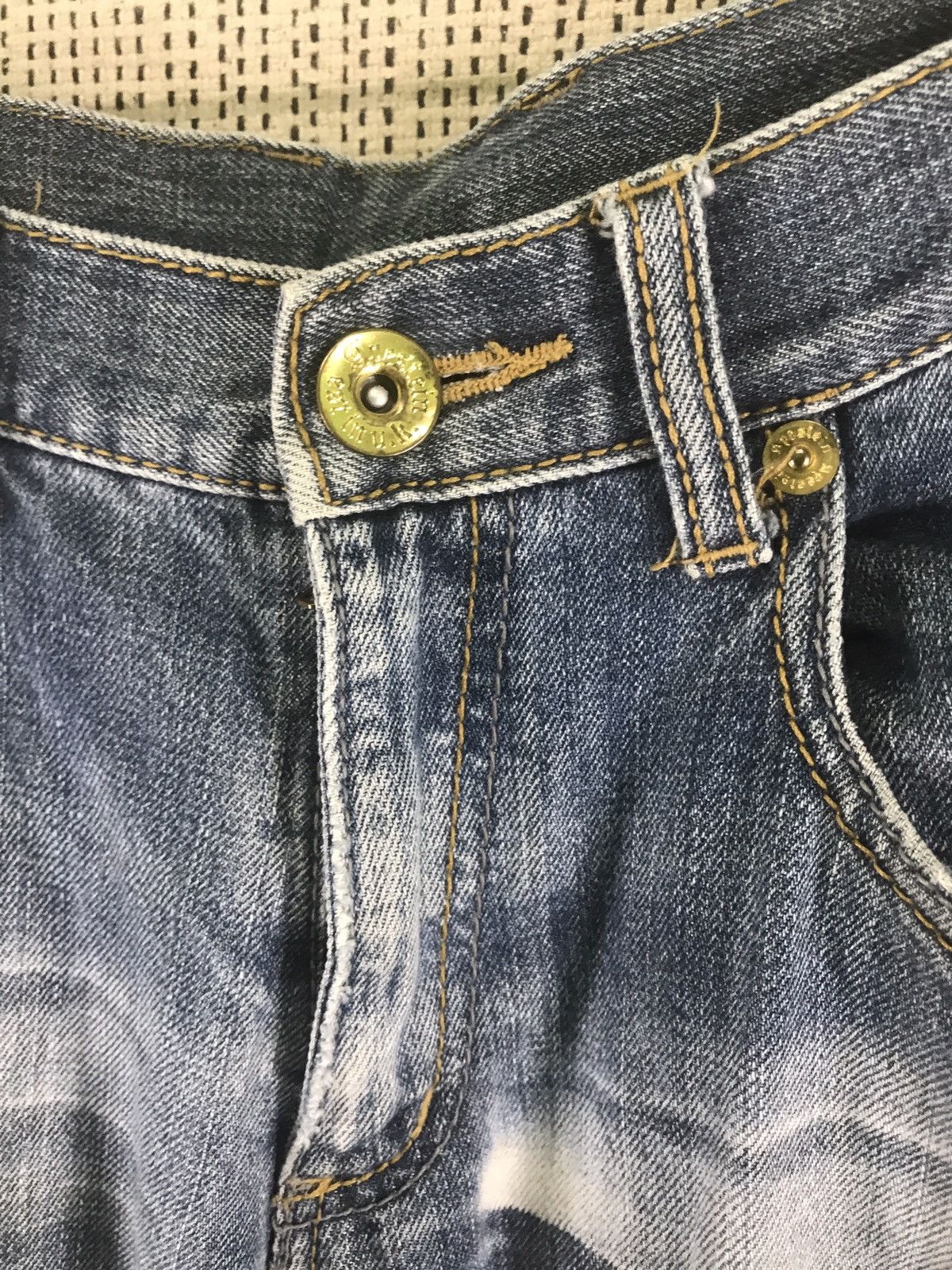 If Six Was Nine × Japanese Brand ‼️‼️distressed gold line APESTEIN very rare Size US 34 / EU 50 - 5 Thumbnail
