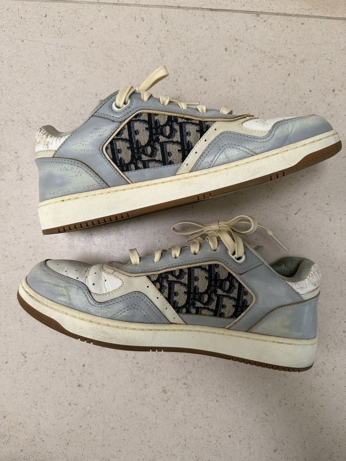 Dior DIOR - B27 low grey/white mens size 42 Size US 9.5 / EU 42-43 - 6 Thumbnail