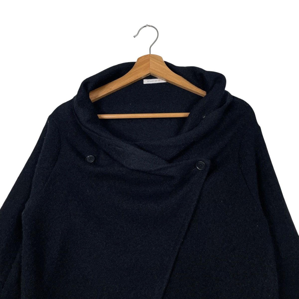 Other Verseau Par Gramme's Wool Poncho Cape Jacket Size M / US 6-8 / IT 42-44 - 2 Thumbnail
