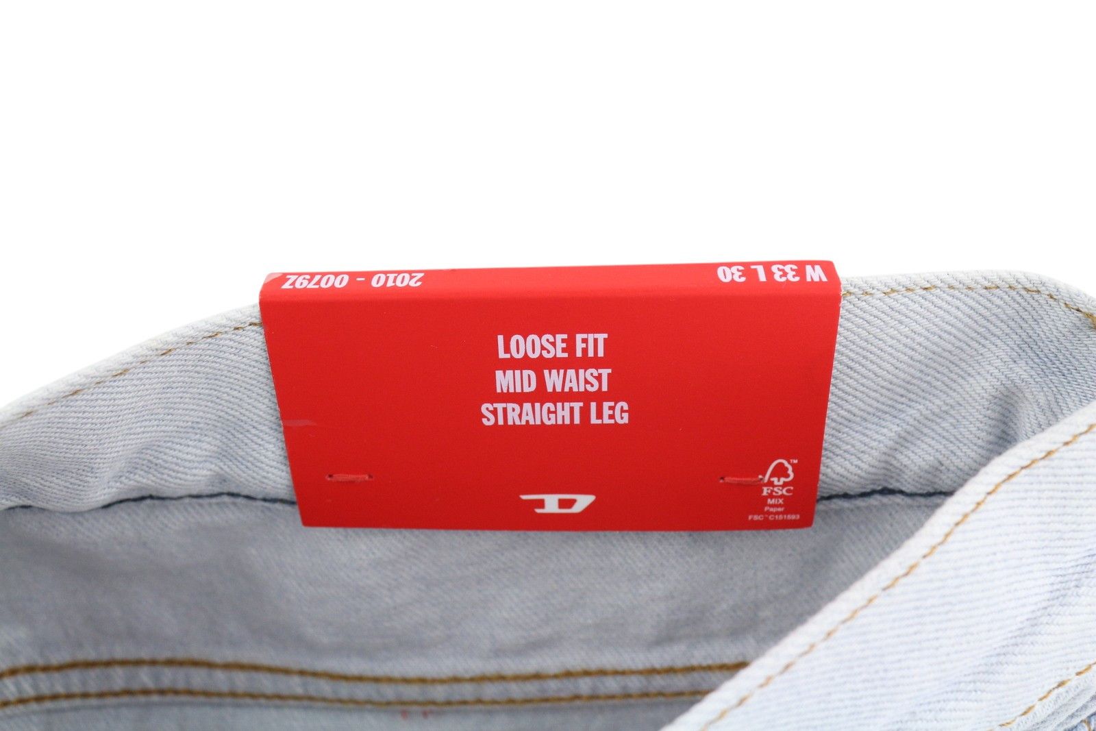 Diesel 2010 0079Z W33/L30 Loose Straight Washed Jeans 40919 Size US 33 - 6 Thumbnail