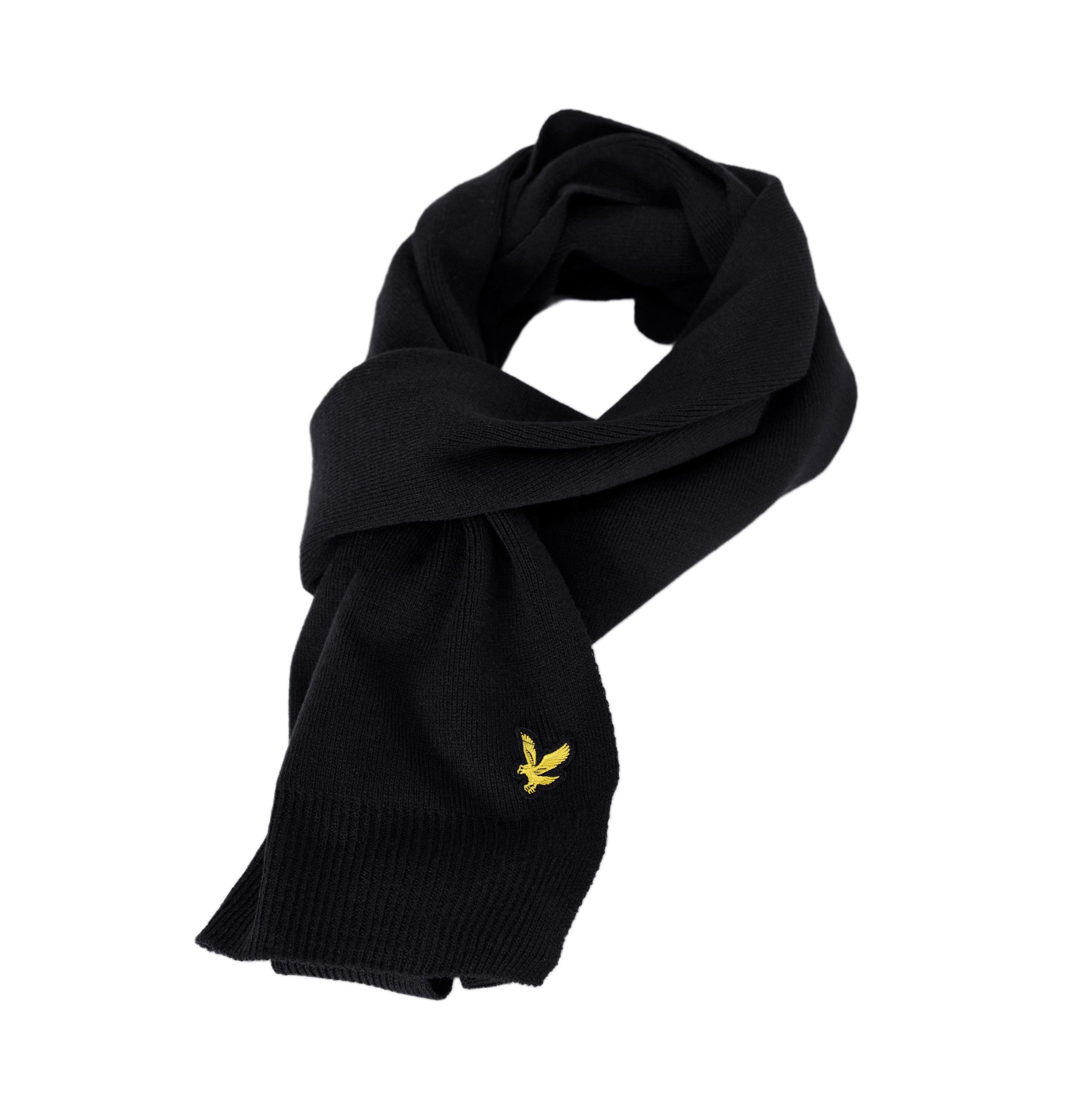 Lyle & Scott Lyle and Scott men's black scarf Size ONE SIZE - 1 Thumbnail