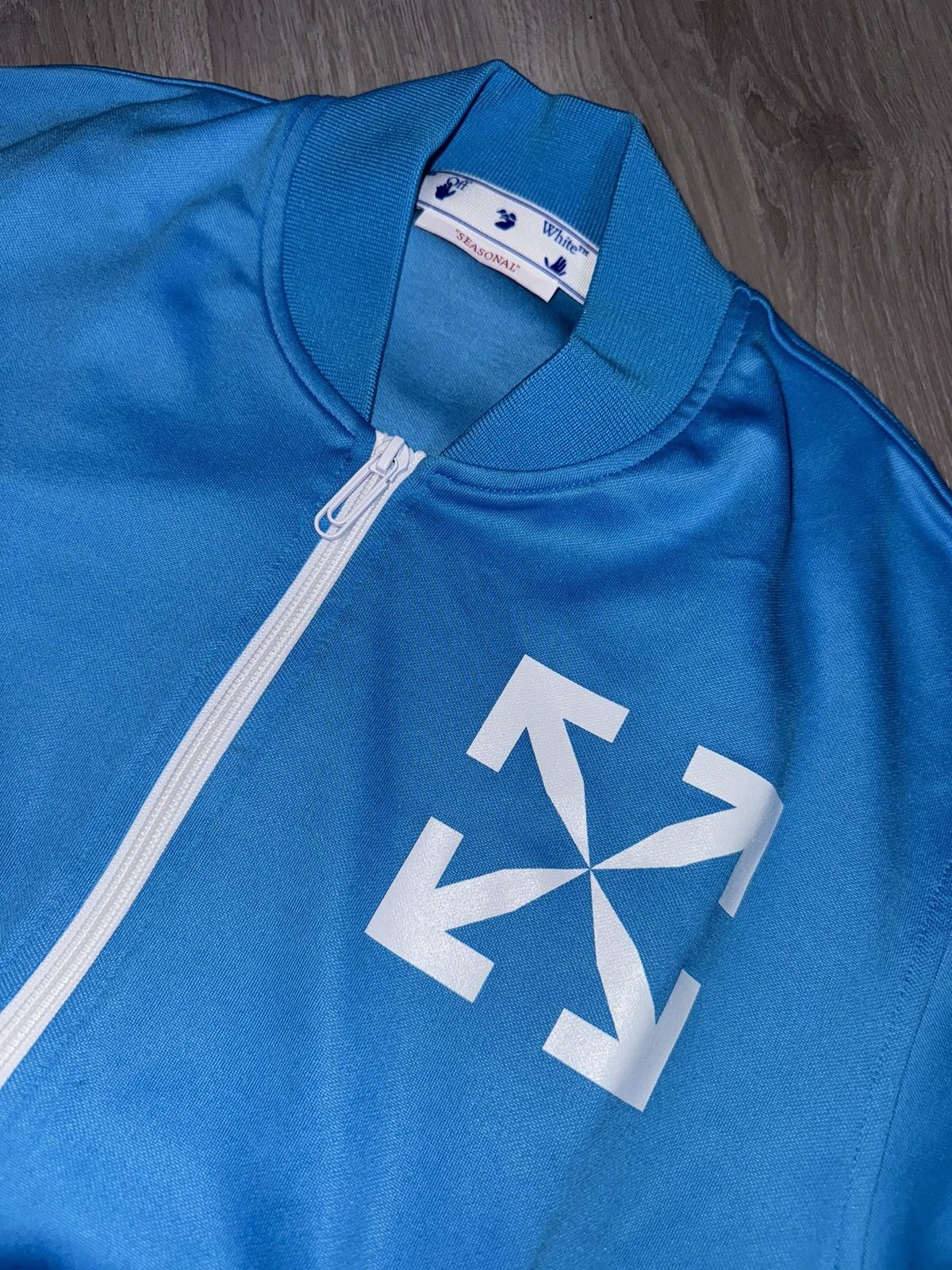 Off-White Off white single arrow track jacket blue Size US XS / EU 42 / 0 - 3 Thumbnail