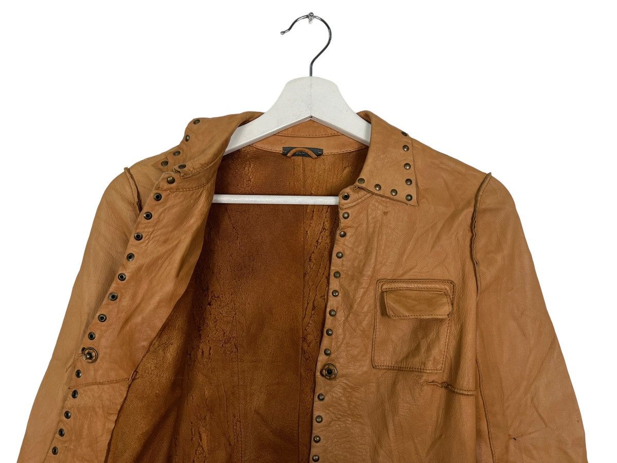 Designer 🔥 BLUR LEATHER JACKET MADE IN ITALY Size US XS / EU 42 / 0 - 10 Thumbnail