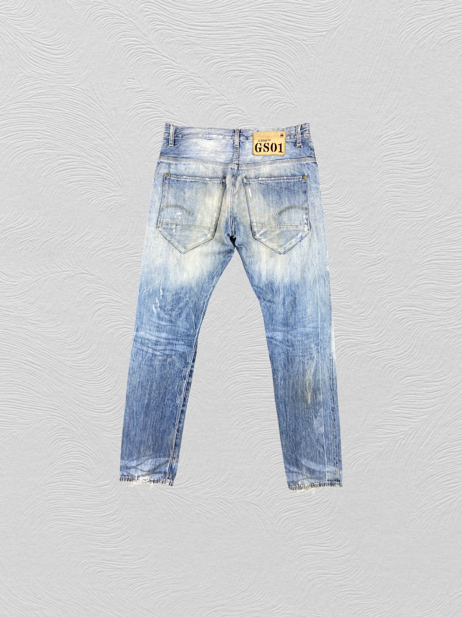 Japanese Brand Redline Light Wash G-Star Jeans 32x32.5 Denim -JN1339 Size US 32 / EU 48 - 2 Thumbnail