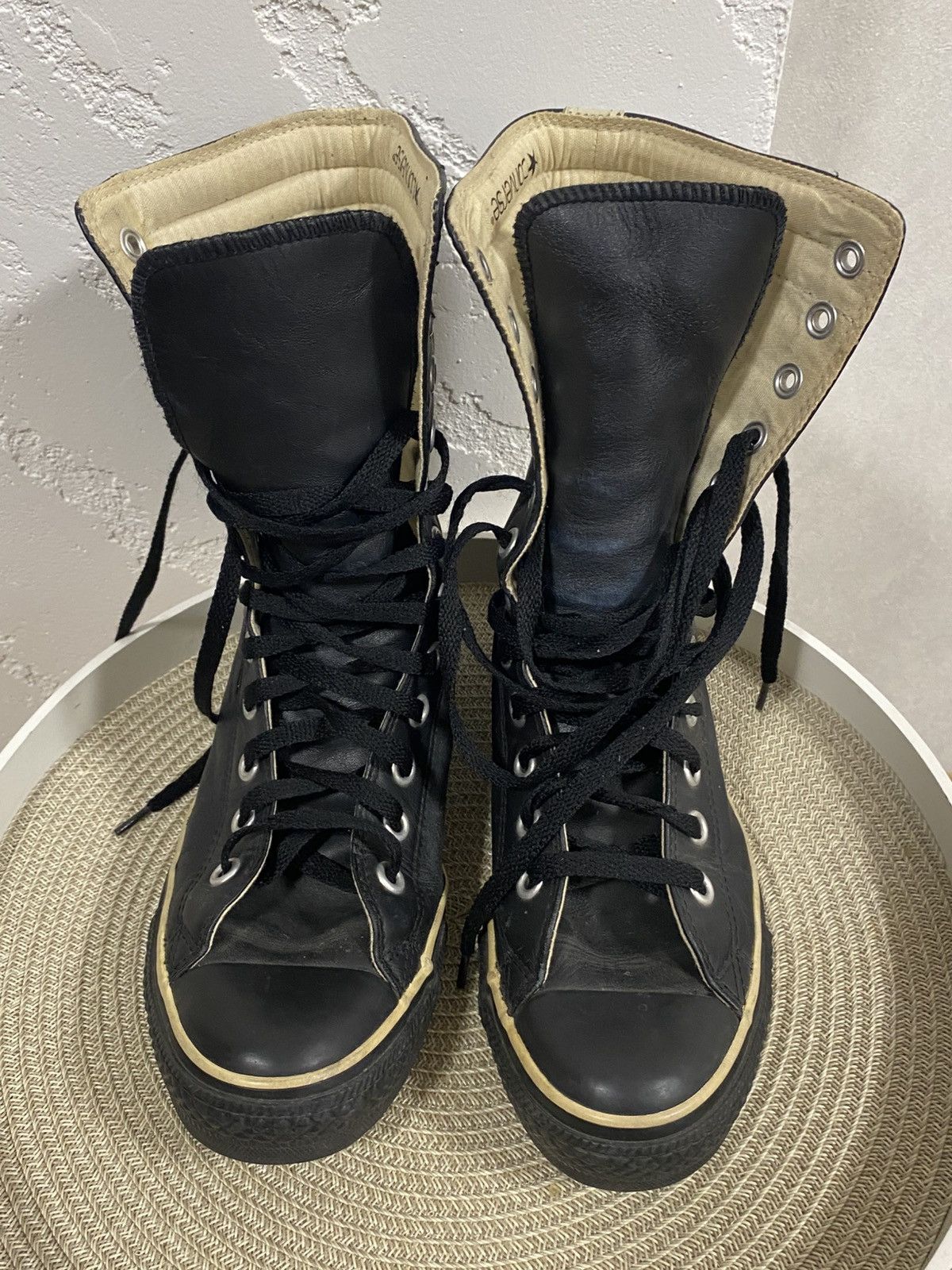 Converse Converse Y2K Vintage High Boxing Biker Moto Boots Lace-Up Size US 8.5 / IT 38.5 - 7 Thumbnail